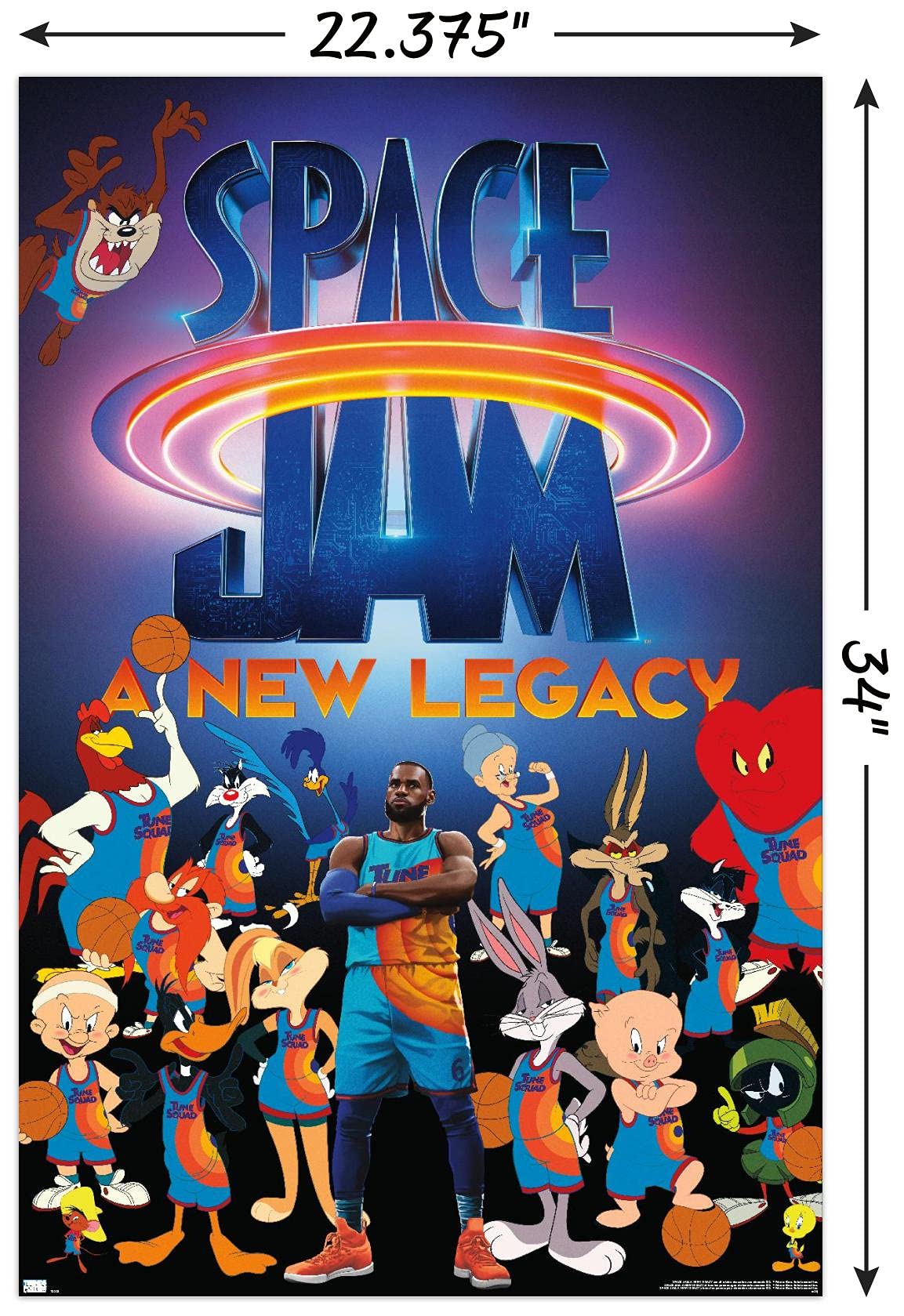 Trends International Space Jam: A New Legacy - Team Wall Poster, 22.375'' X 34'', Unframed Version