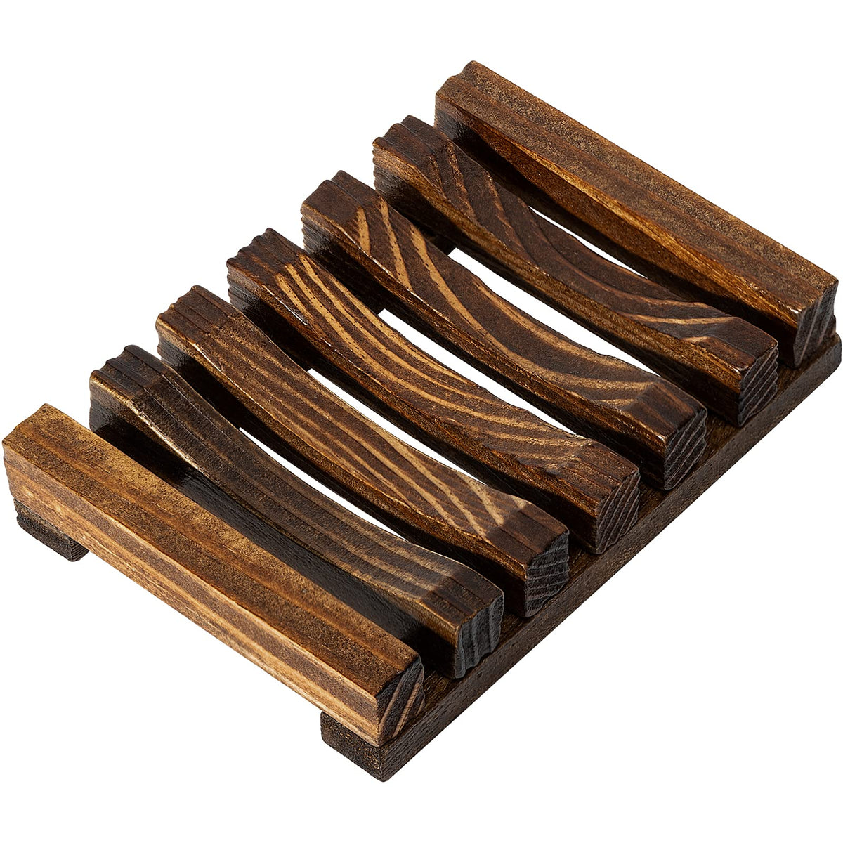 Urbanstrive Natural Wooden Soap Dish Soap Saver Holder Soap Tray For Bathroom, Biodegradable, Zero Waste, Plastic Free, Charcoal
