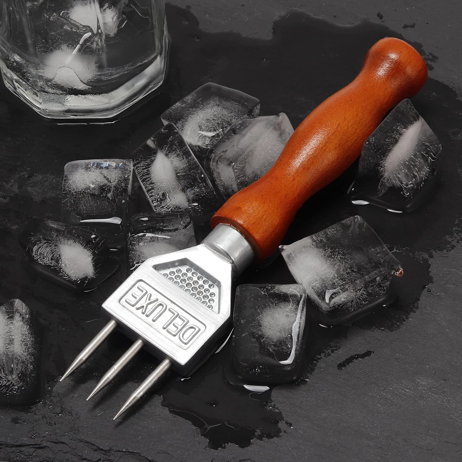 Ice Pick Stainless Steel With Safety Wooden Handle For Kitchen Tool