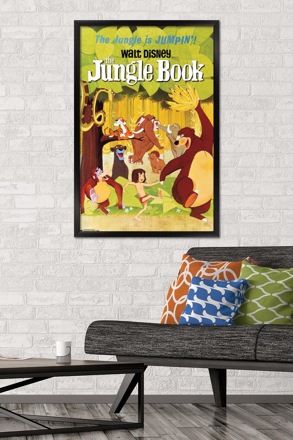 Trends International 24X36 Disney The Jungle Book - One Sheet Wall Poster, 24'' X 36'', Black Framed Version