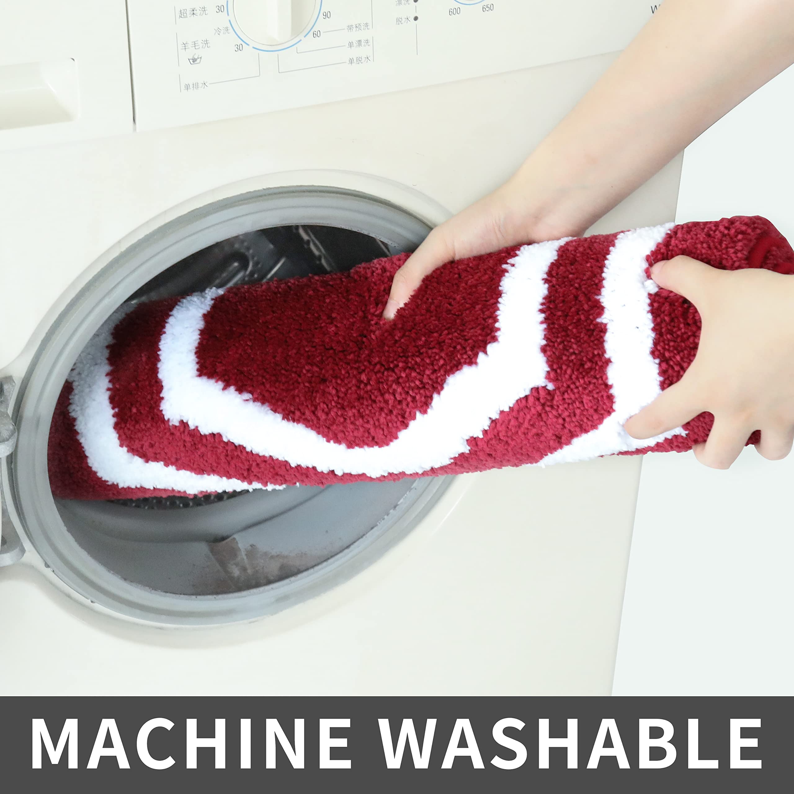 Cosy Homeer Extra Thick Bath Rugs - Anti-Slip Bath Linen Sets Mats Soft Plush 100% Strong Polyester Mat Living Room Bathroom Flo