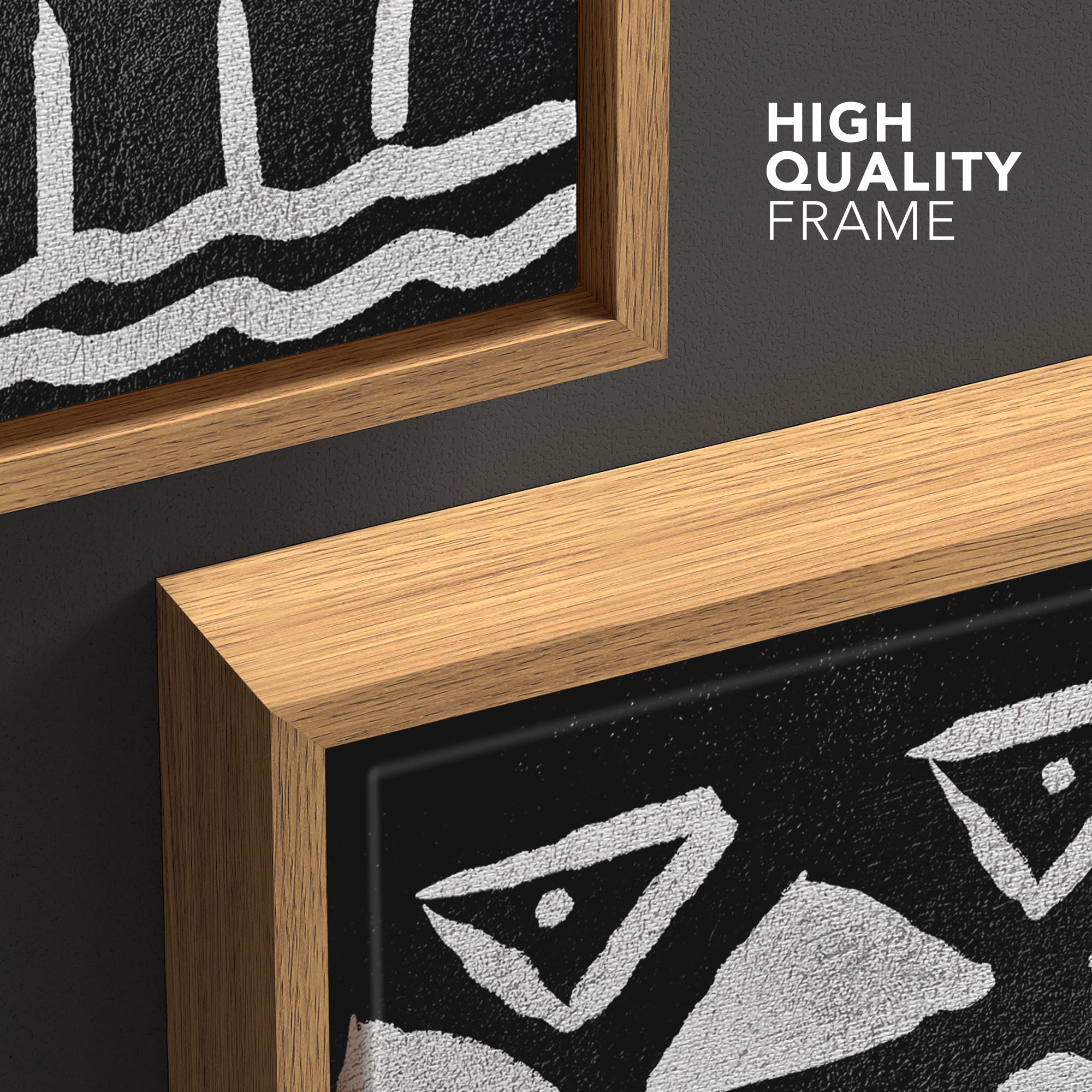 Wall26 Framed Canvas Print Wall Art Geometric Arrow & Triangle Tribal Pattern Abstract Shapes Illustrations Modern Art Bohemian