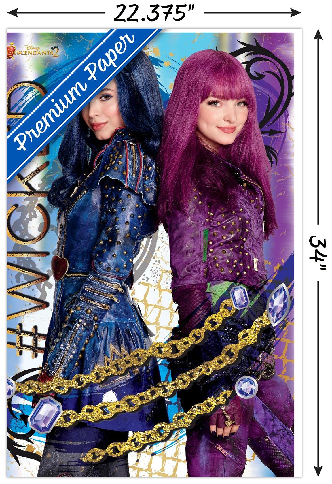 Trends International Disney Descendants 2 - Wicked Wall Poster, 22.375'' X 34'', Premium Unframed Version