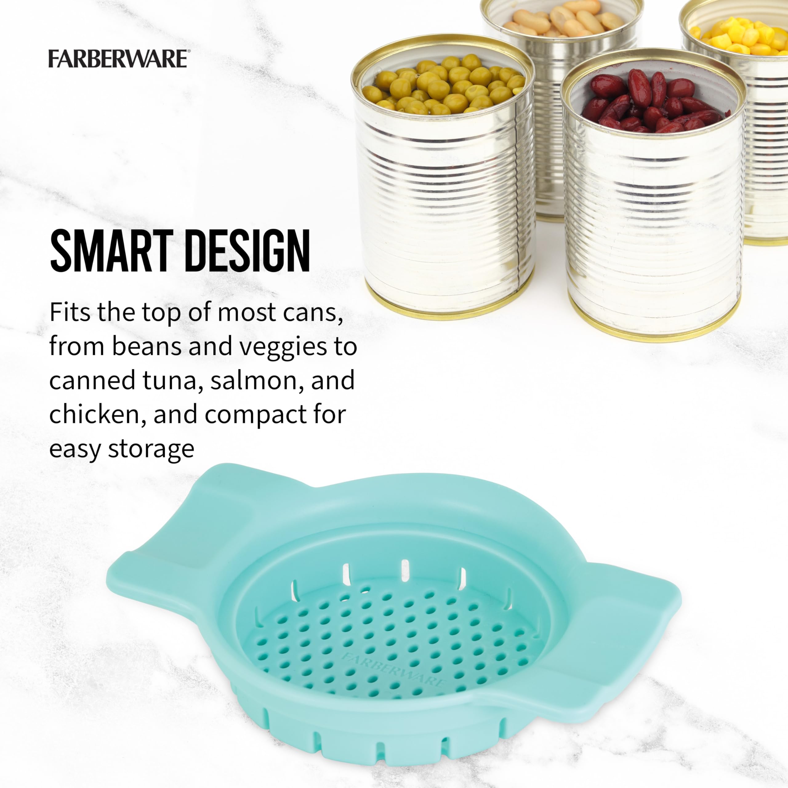 Farberware Can Colander Strainer, For Quick And Easy Straining Of Pasta, Fruits, Vegetables, Juices, Tuna And More, Fits Most St