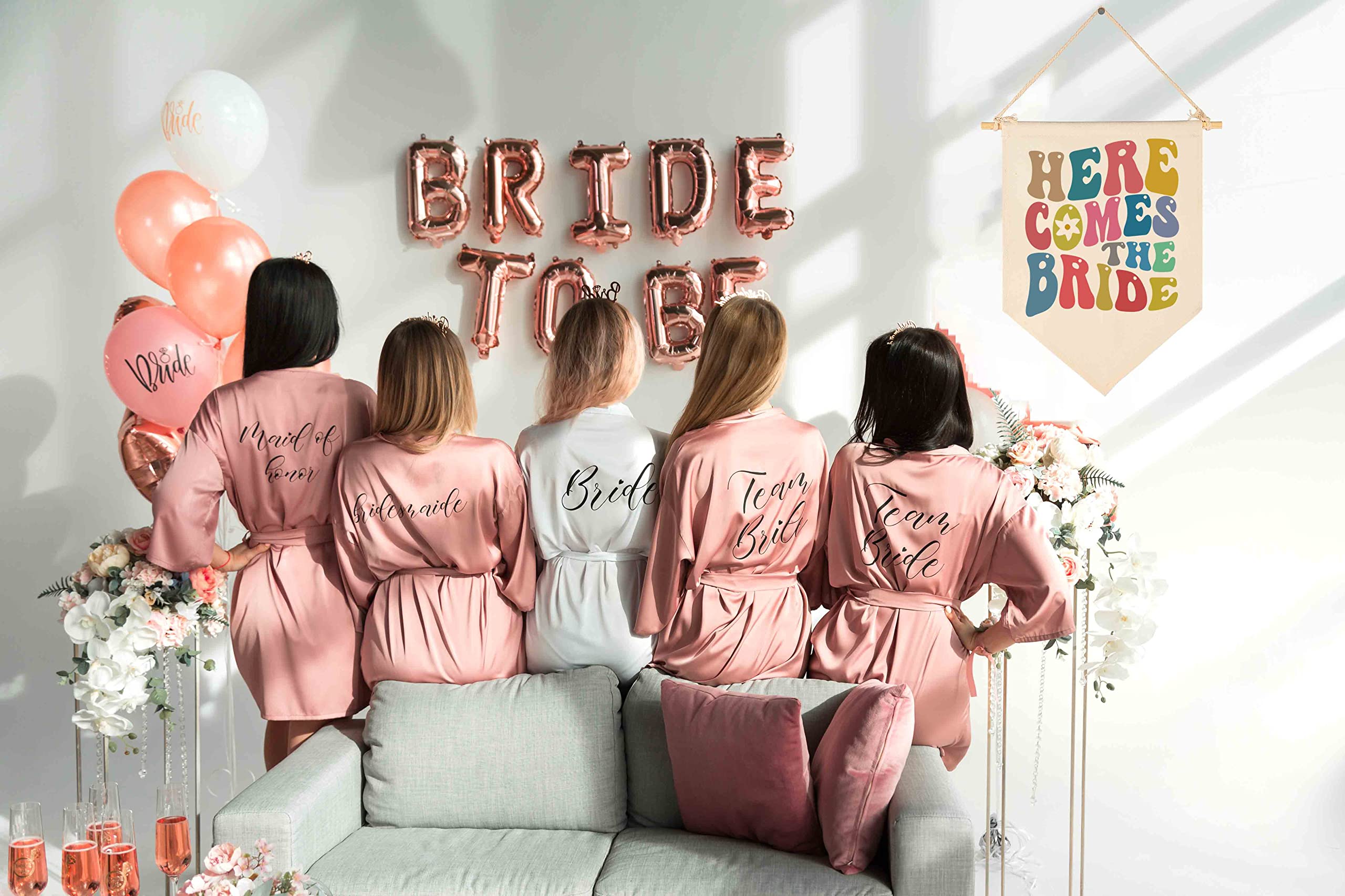 Bachelorette Party Wall Decor Accessories -Bridal Shower Gift For Bride- Here Comes The Bride Wall Sign - Bride Gift - Wedding D