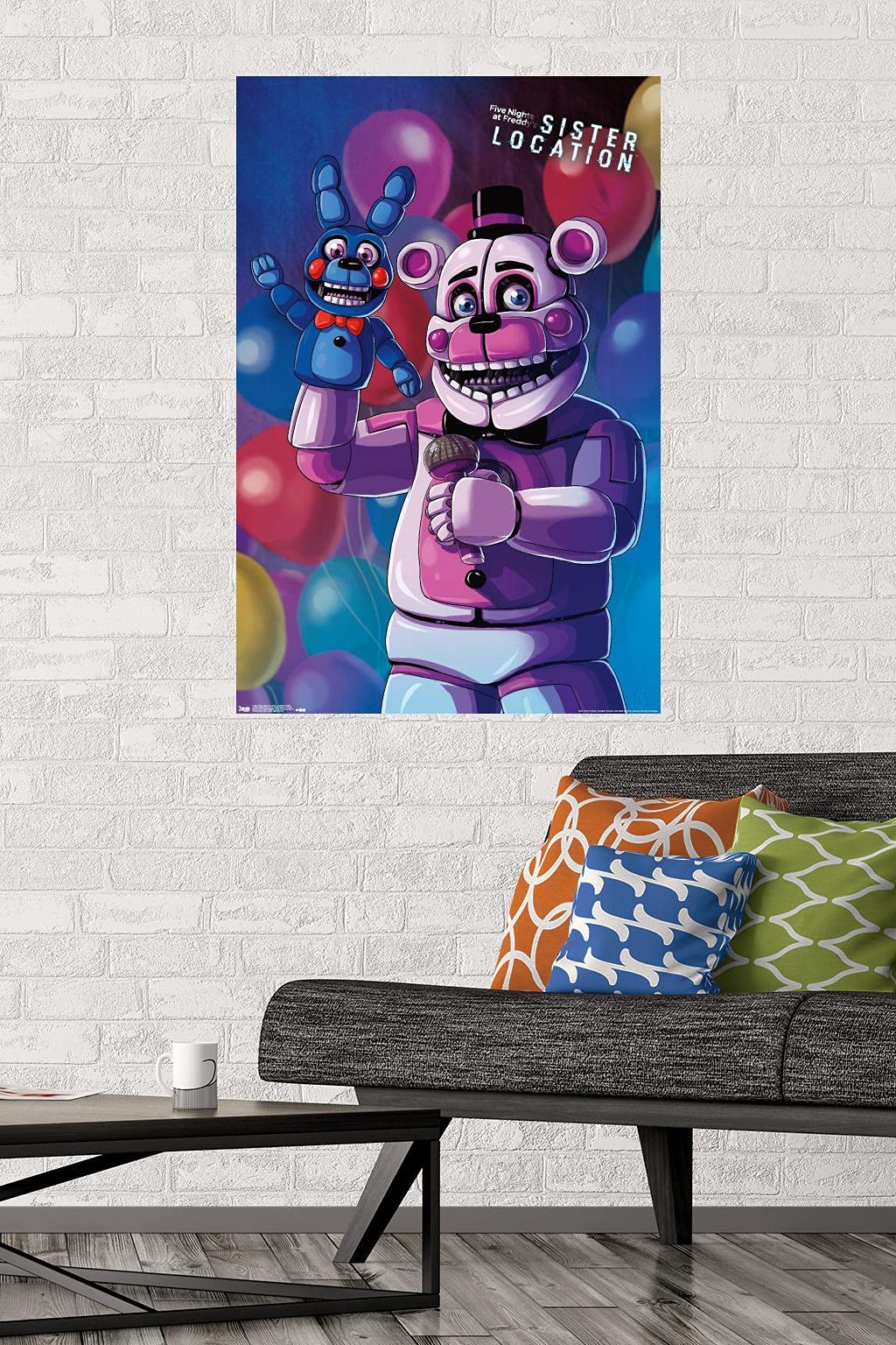 Trends International Five Nights At Freddy'S: Sister Location - Funtime Freddy Wall Poster, 22.375'' X 34'', Premium Unframed Ve