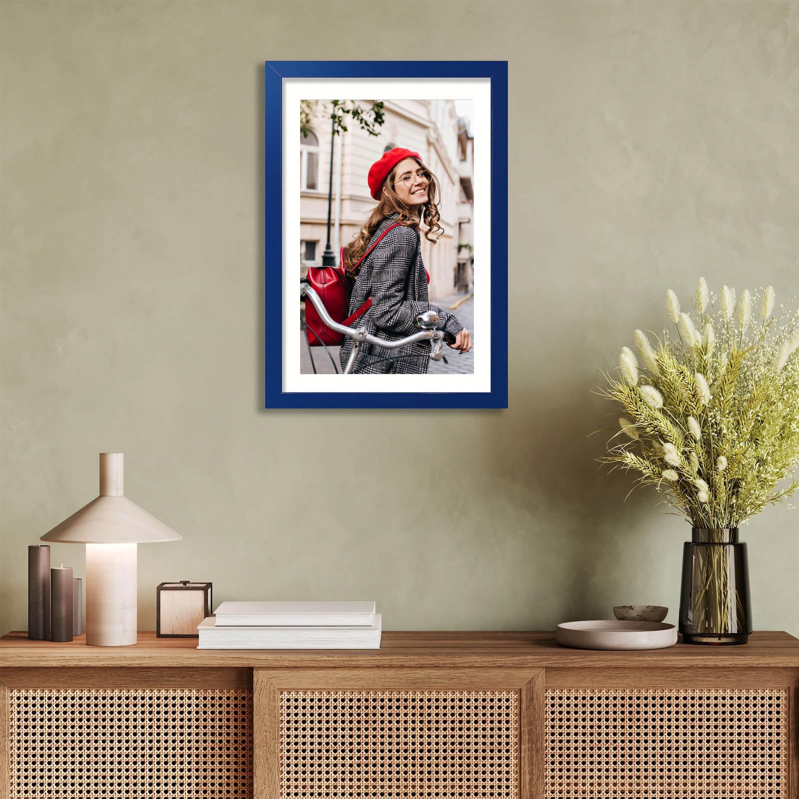 wyooxoo 13x19 Picture Frame Made of Solid Wood Photo Frames Display Pictures 11x17 with Mat or 13x19 Without Mat Colorful Frame