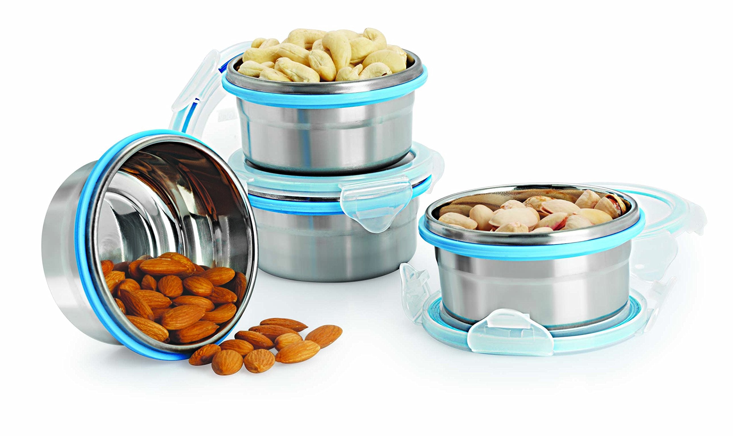 Steellock Cs6 Airtight Storage Containers Combo, 200Ml, 4Pc Set Colors
