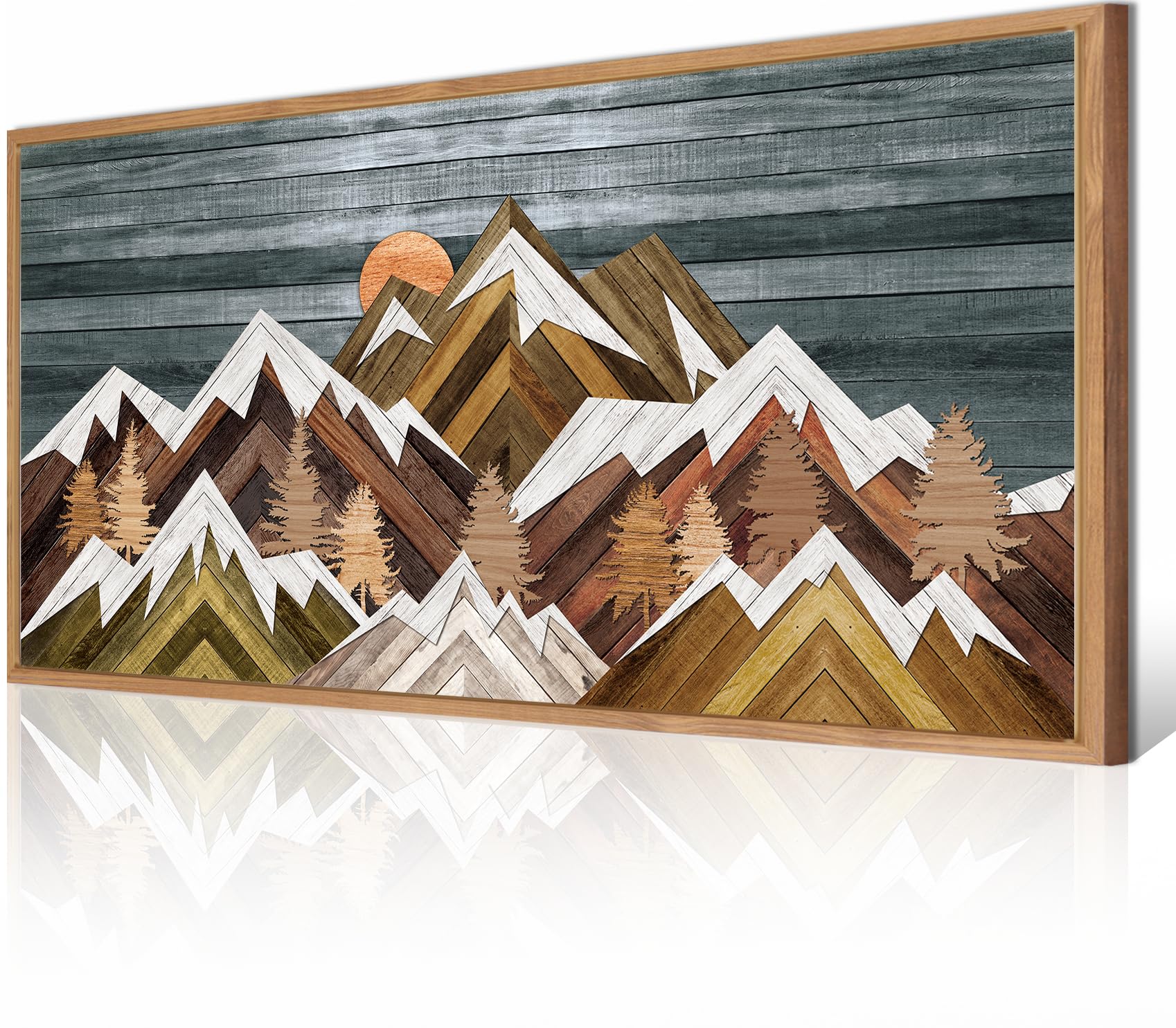 Bincue Large Mountain Wall Art Canvas