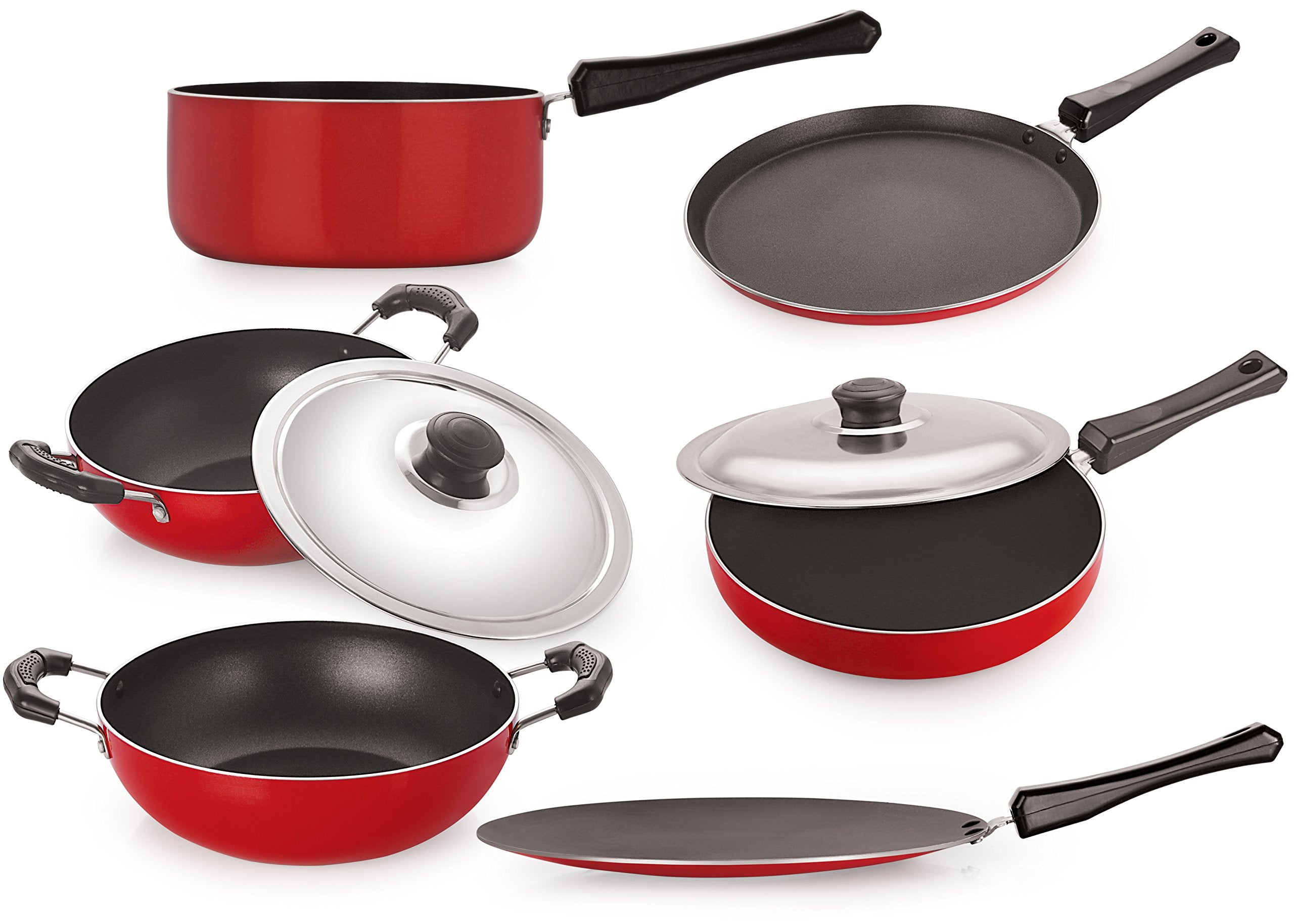 Nirlon NonStick Gas Comaptible Heat Resistance Combo Cookware Set