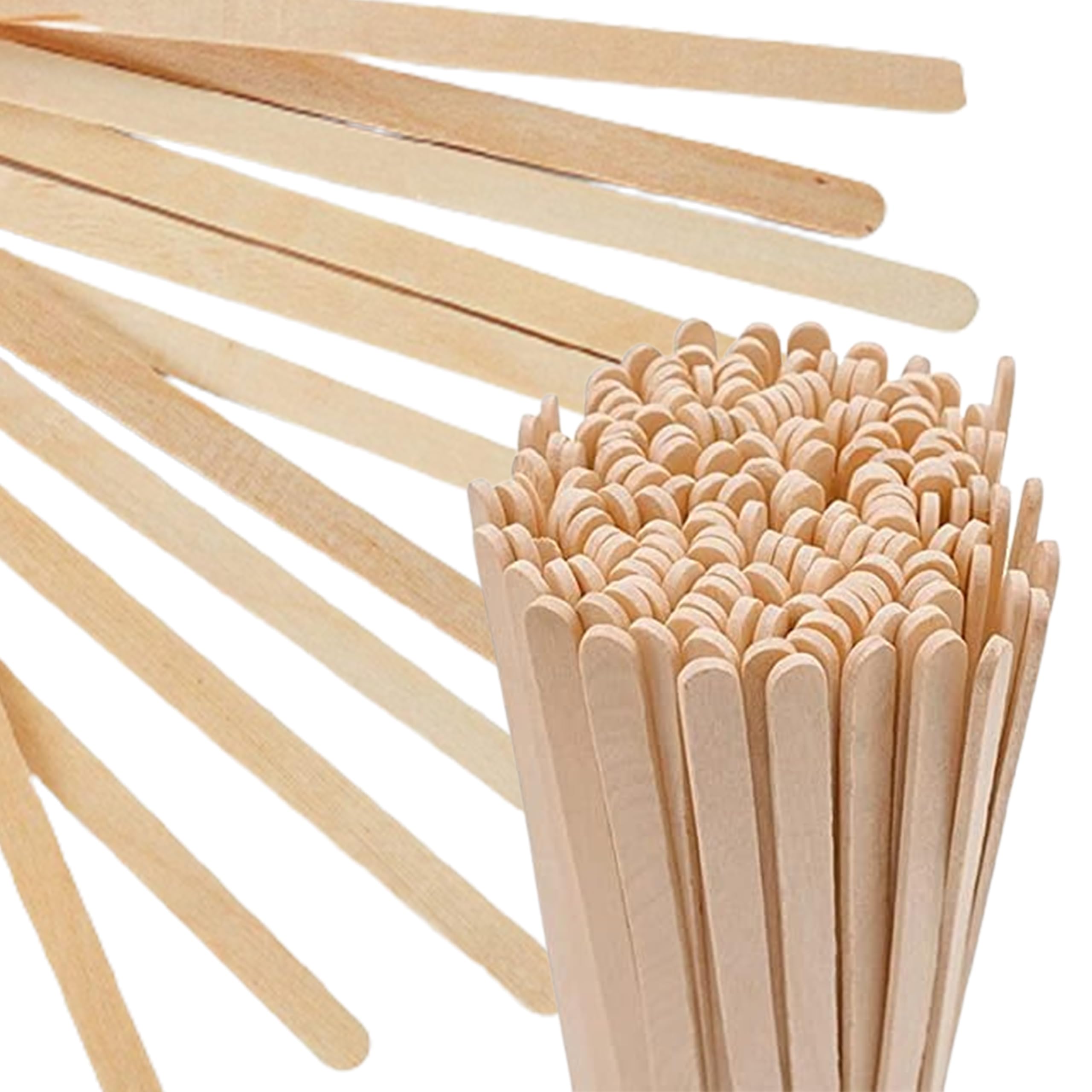 Perfect Stix Premium Wooden Coffee Stirrer Sticks, Thick Birch Wood 1000 Count, 5.5'' Inches. Eco-Friendly Wooden Stirrers (5.5I