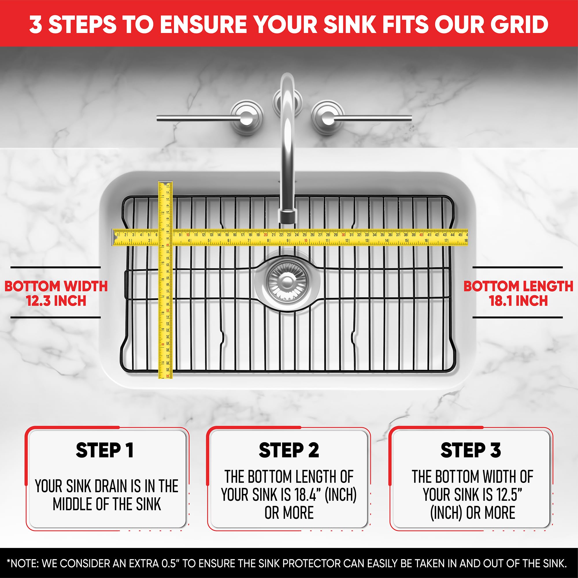 Houseware Sink Protectors For Kitchen Sink Almond Sink Rack Large Sink Protector Mat 18.1 X 12.3 X 1