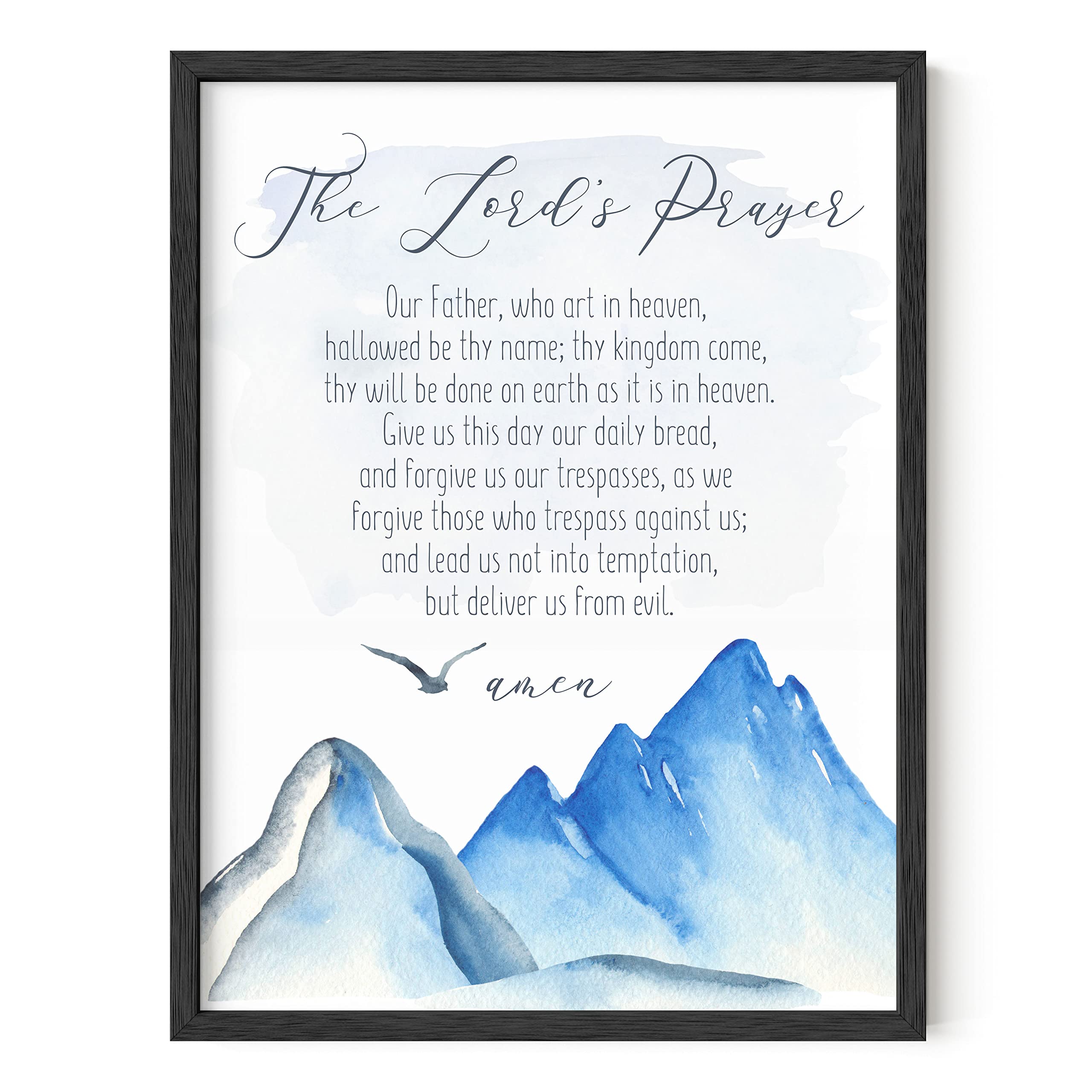 Haus And Hues The Lords Prayer Artwork - Christians Posters, Religious Wall Pictures, Biblical Posters, Kids Prayer Poster, Reli