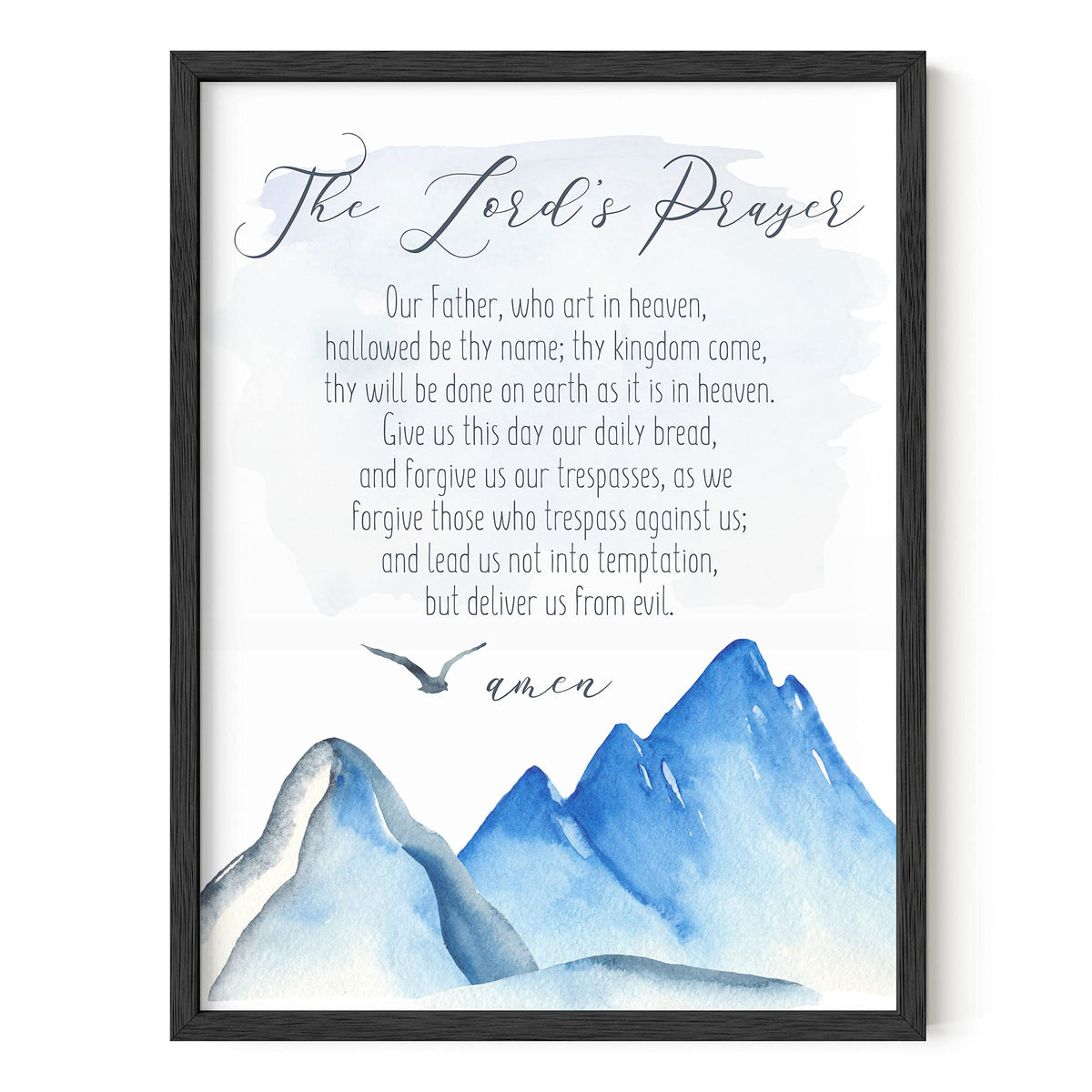 Haus And Hues The Lords Prayer Artwork - Christians Posters, Religious Wall Pictures, Biblical Posters, Kids Prayer Poster, Reli