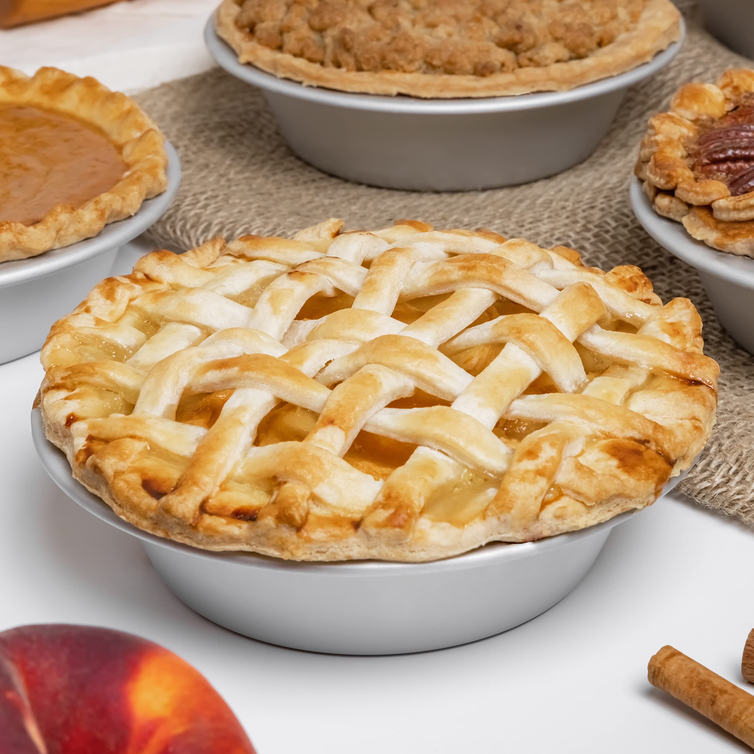 Fat Daddio'S Pie-9 Anodized Aluminum Pie Pan, 9 X 1.5 Inch