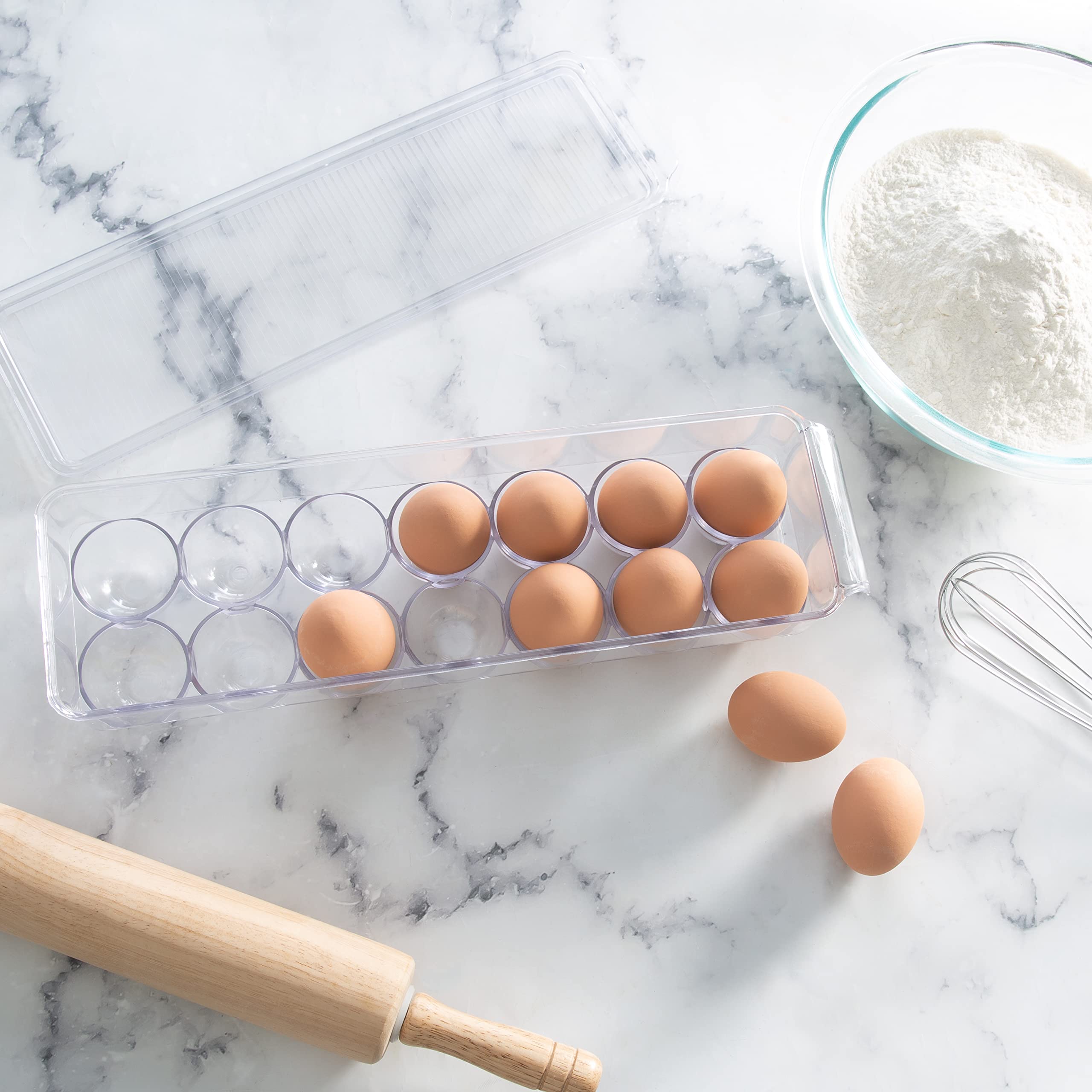 Kitchen Details 2 Pack Egg Crate, Clear