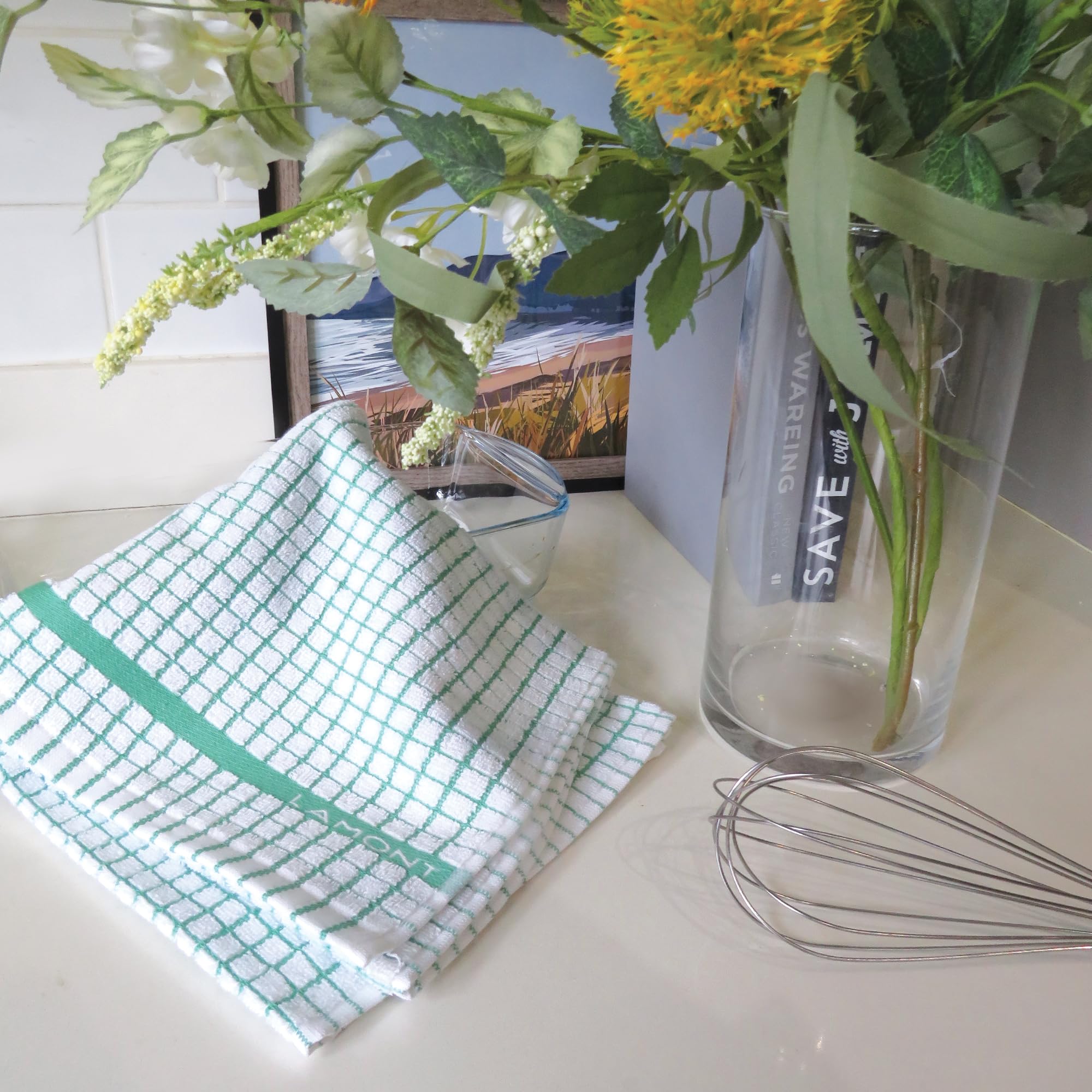 Samuel Lamont & Sons 706Gn Poli Dri Tea Towel, Green