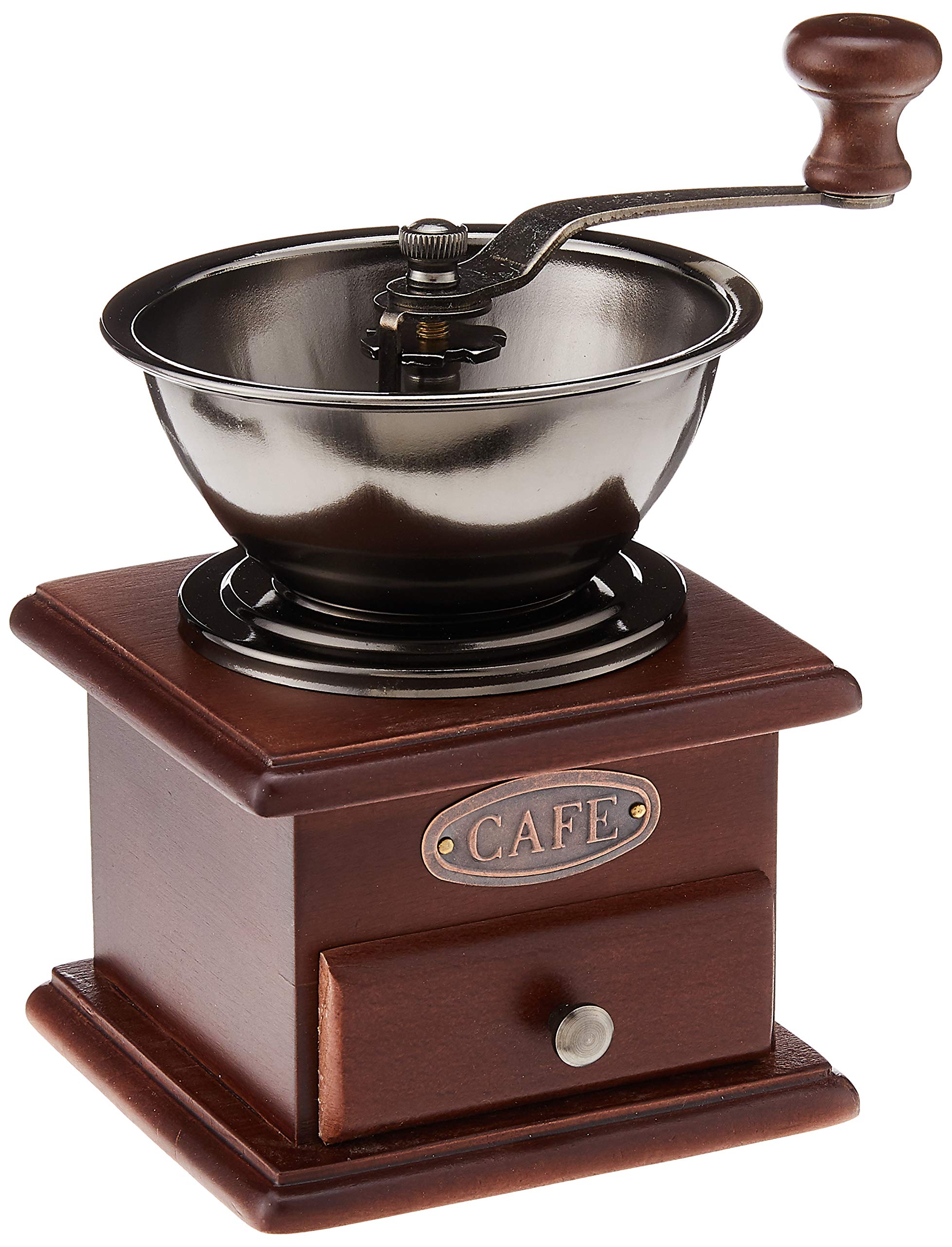 Norpro 5548 Coffee Grinder, 8 x 4.5 x 4.5, Chestnut Finish