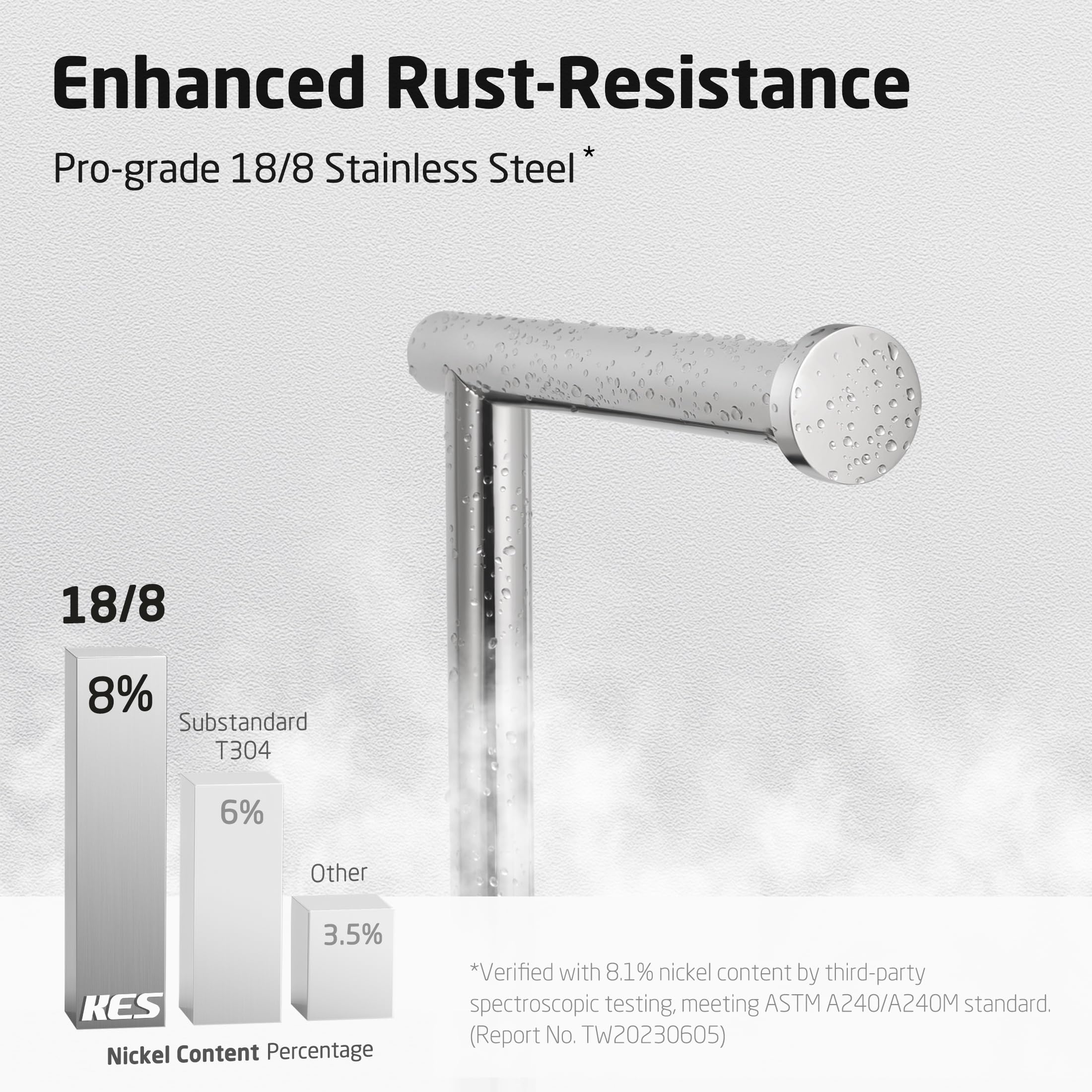 KES Toilet Paper Holder Stand  Freestanding Toilet Paper Roll Holder with Modern Natural Marble Base  White Freestanding Toilet Tissue Holder SUS304 Stainless Steel Brushed Finish BPH284S1-2