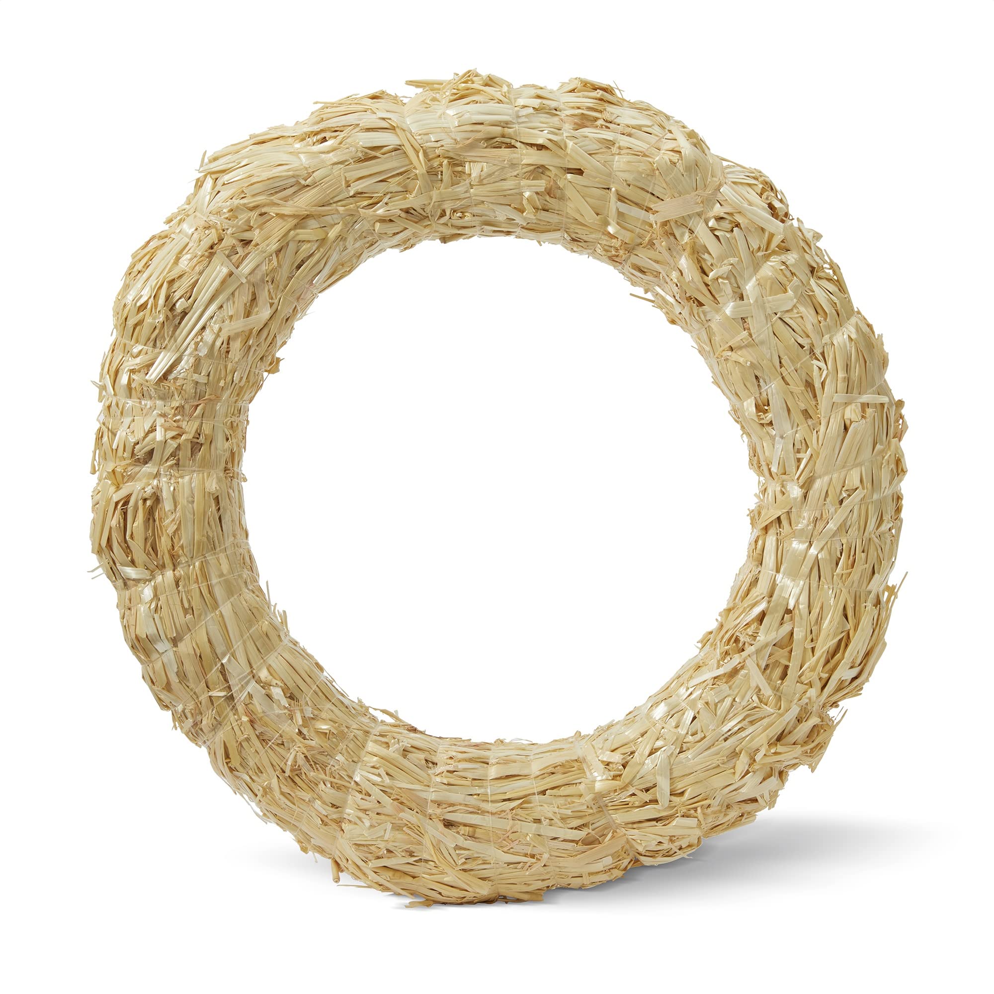 Floracraft Straw Wreath, 18-Inch, Natural