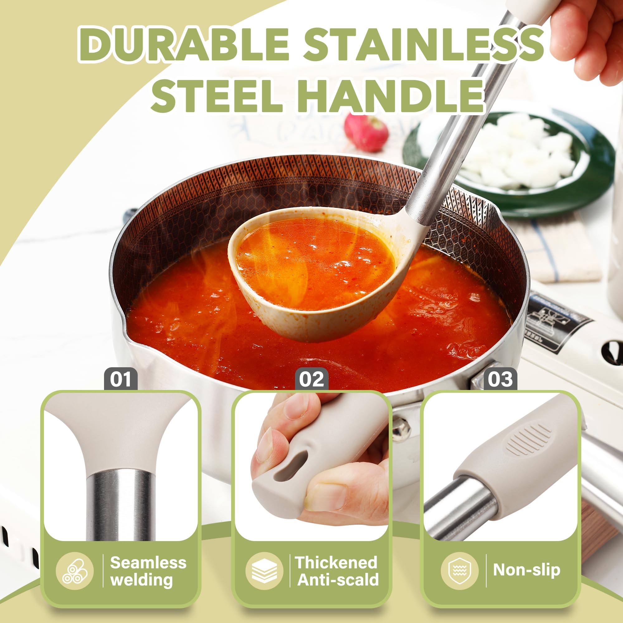 Fyvva Large Cooking Utensils Set, 35 Pcs Spatula Set With Holder, Silicone Kitchen Utensils Set With Stainless Steel Handle, Che