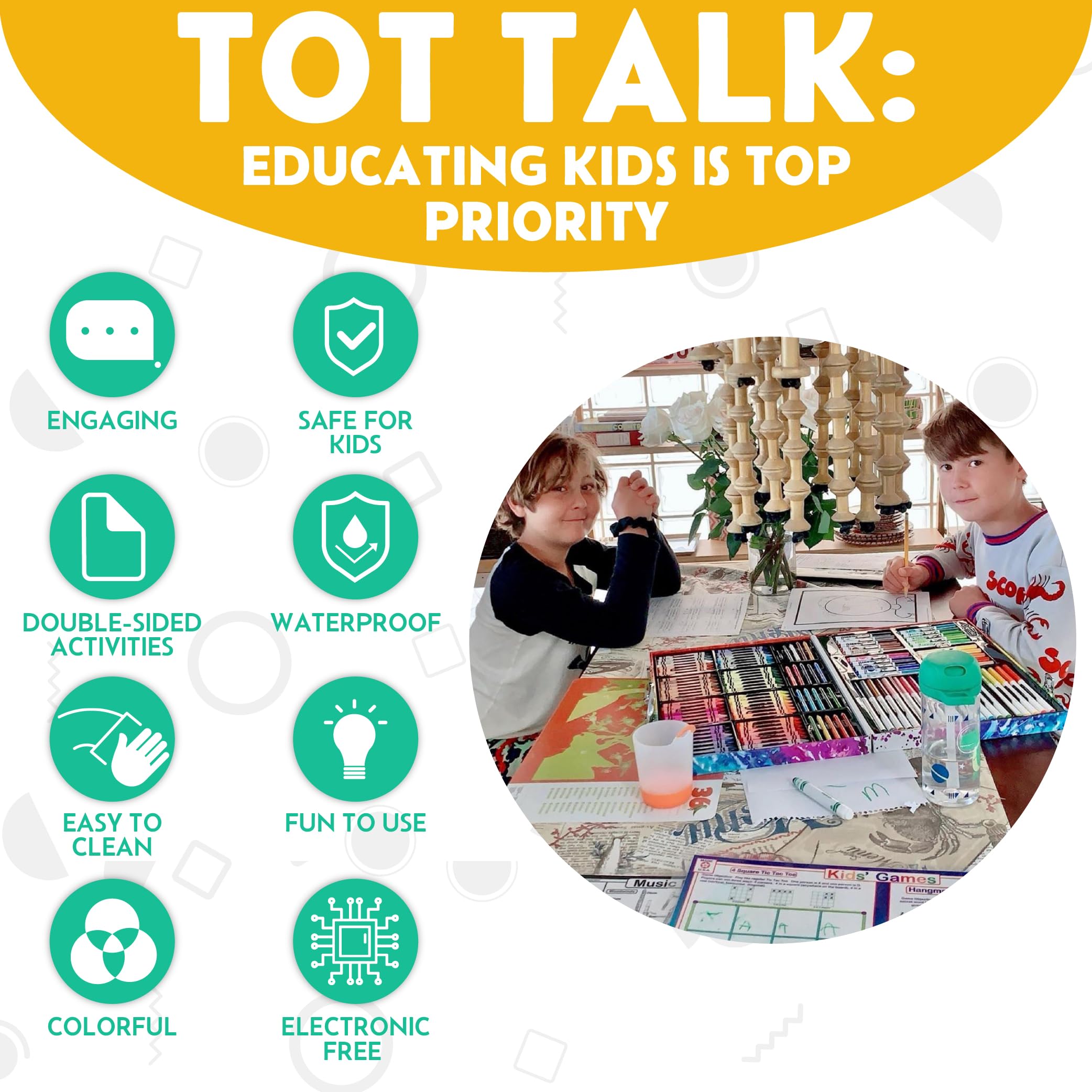 Tot Talk Explore The World Placemat