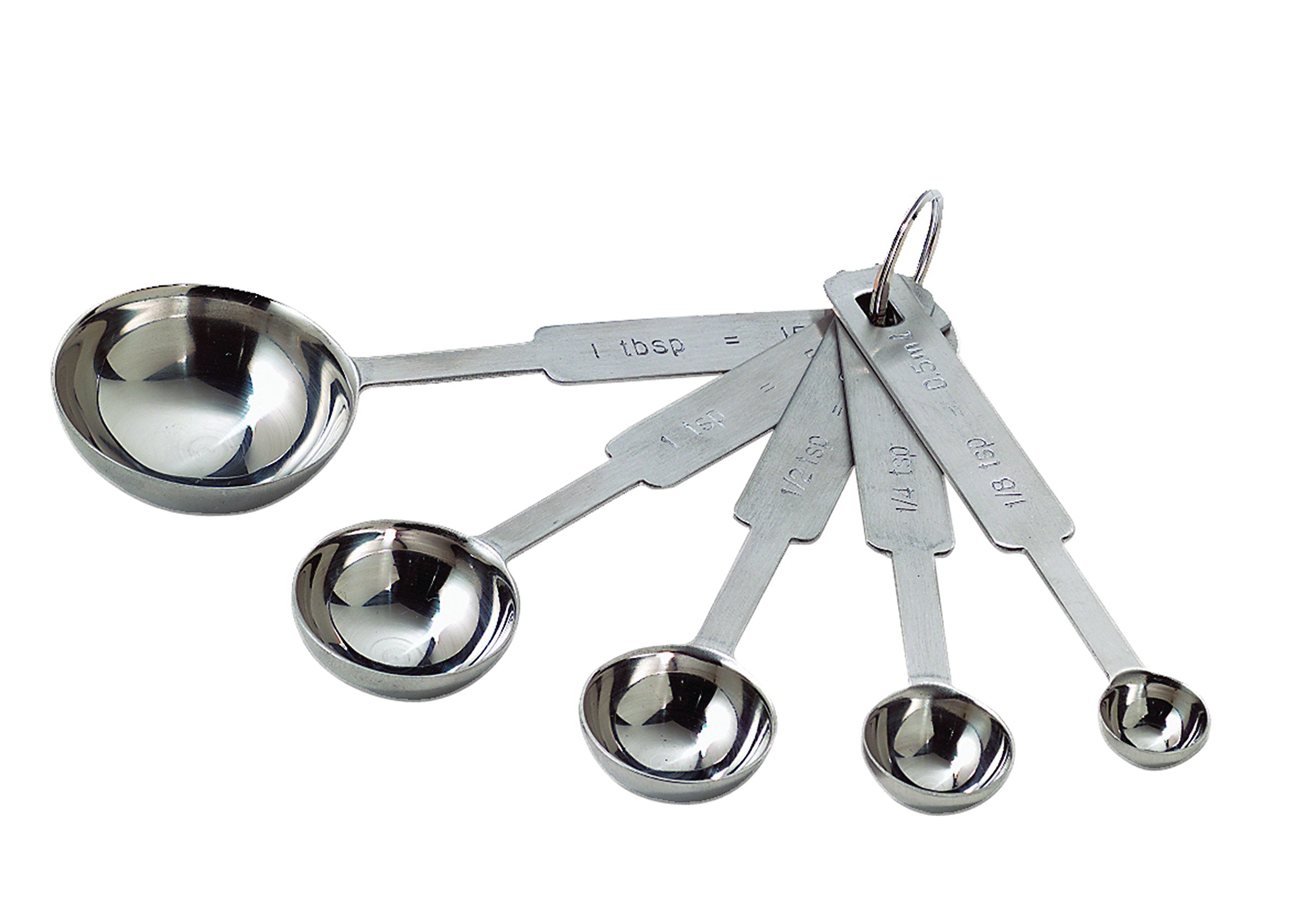 Tablecraft 5-Piece Stainless-Steel Measuring-Spoon Set