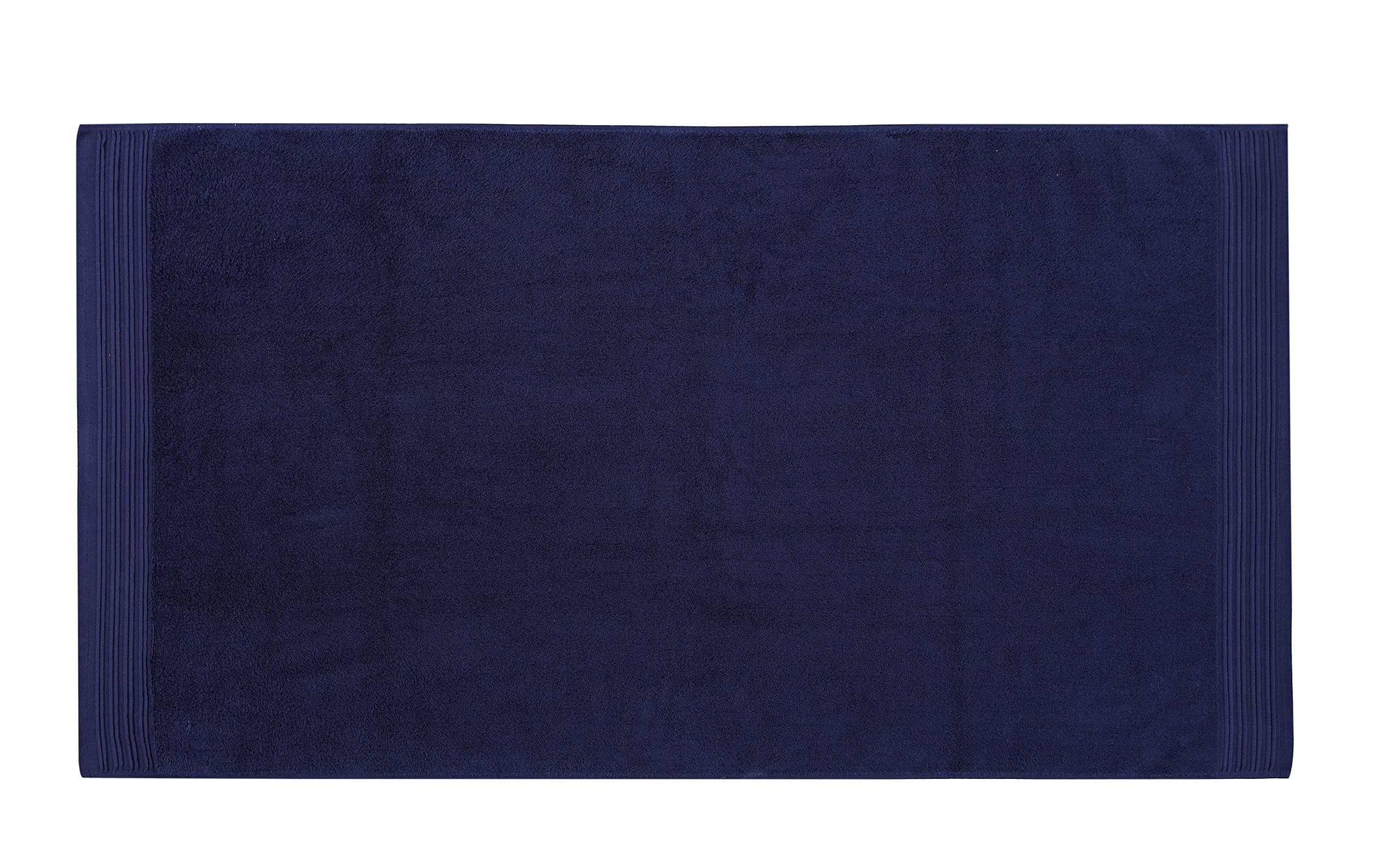 Kate Spade New York Scallop Pleat 580 Gsm Terry 1 Piece Wash Cloth, 13 X 13 Inches, 100% Cotton (French Navy)