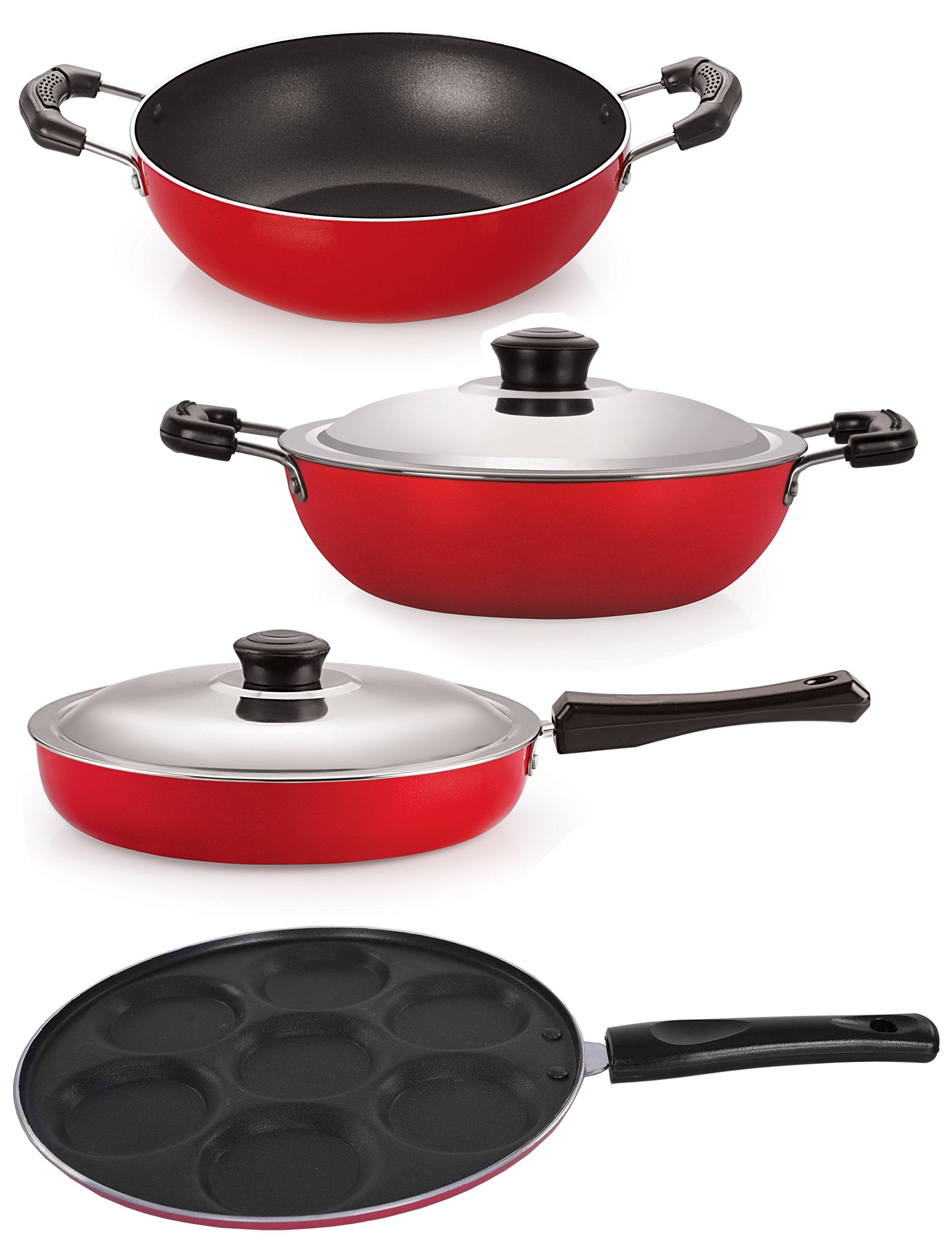 Nirlon Dishwsher Safe NonStick Combo Cookware Gift Set