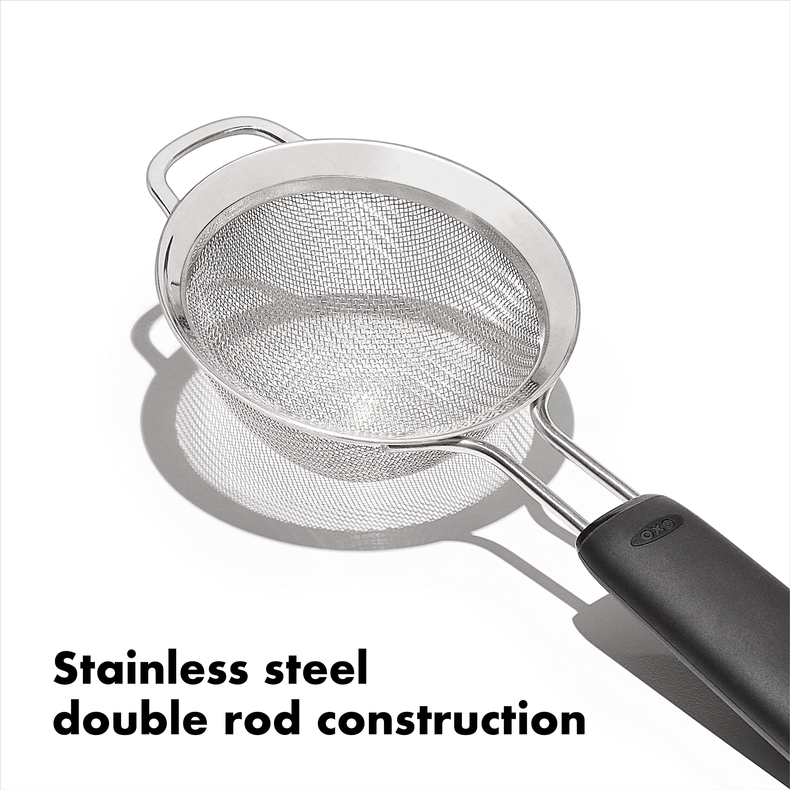 Oxo Good Grips 3-Inch Mini Strainer, Multicolor, Black