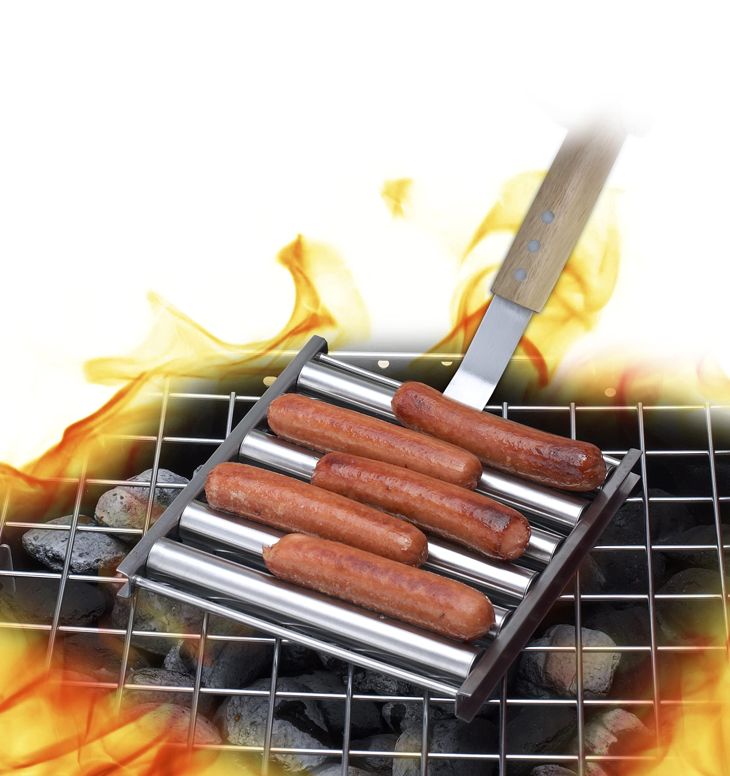 Jim Beam Hot Dog Roller, 11.50''X8.30''X1.80'', Silver