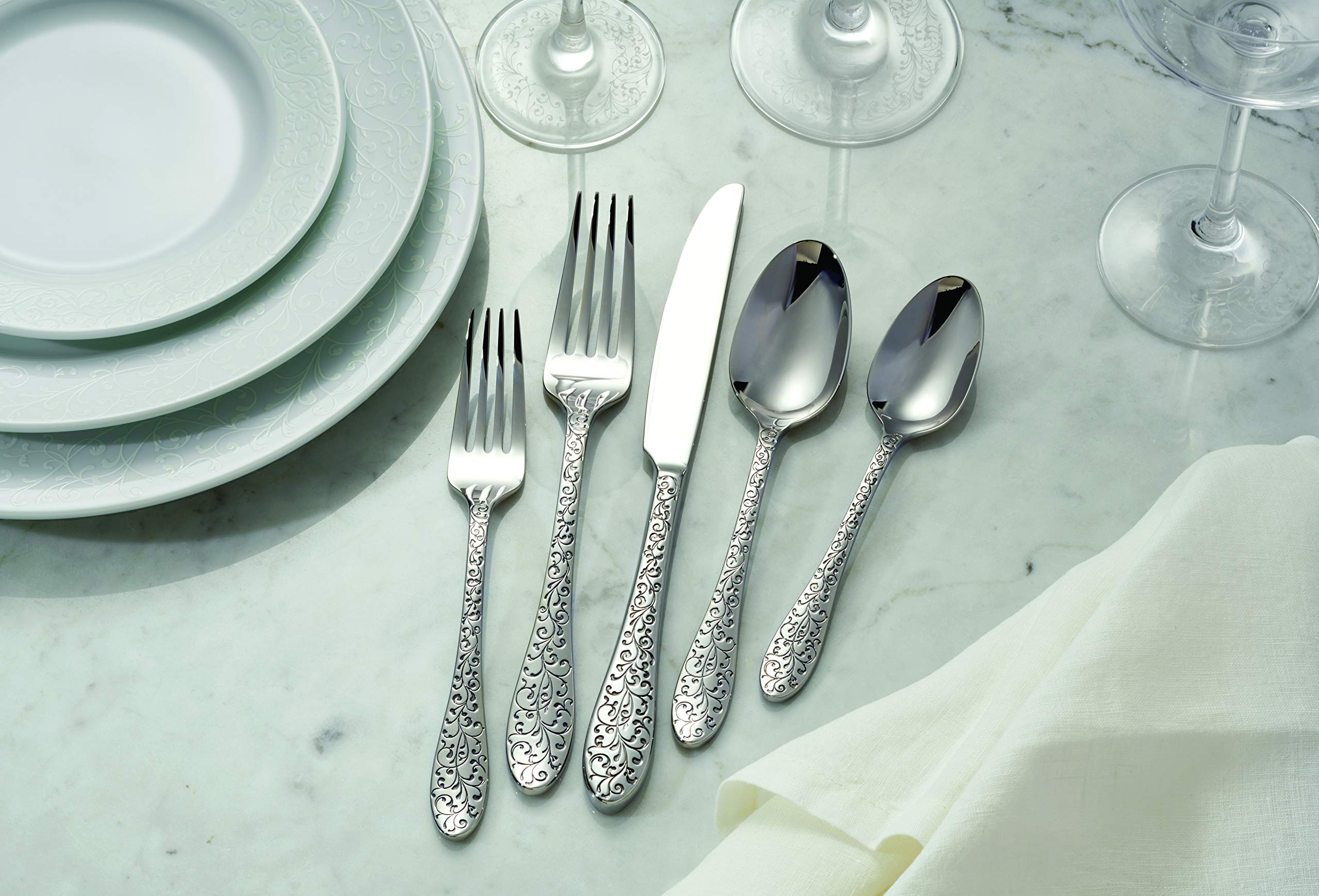 Oneida - T638Sblf Ivy Flourish Bouillon Spoons (Set Of 12)