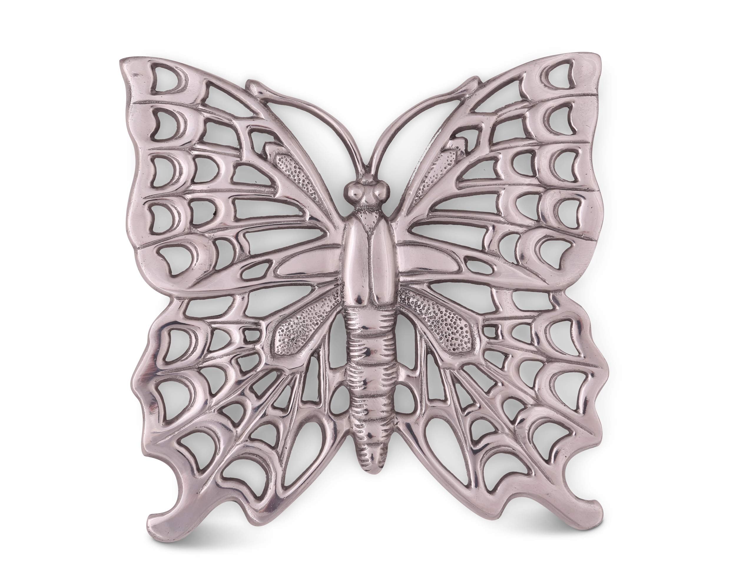 Arthur Court Designs Metal Aluminum Butterfly Stovetop/Table Trivet Hot Pans Pots Dishes Or Teapot 8.5 Inch Long