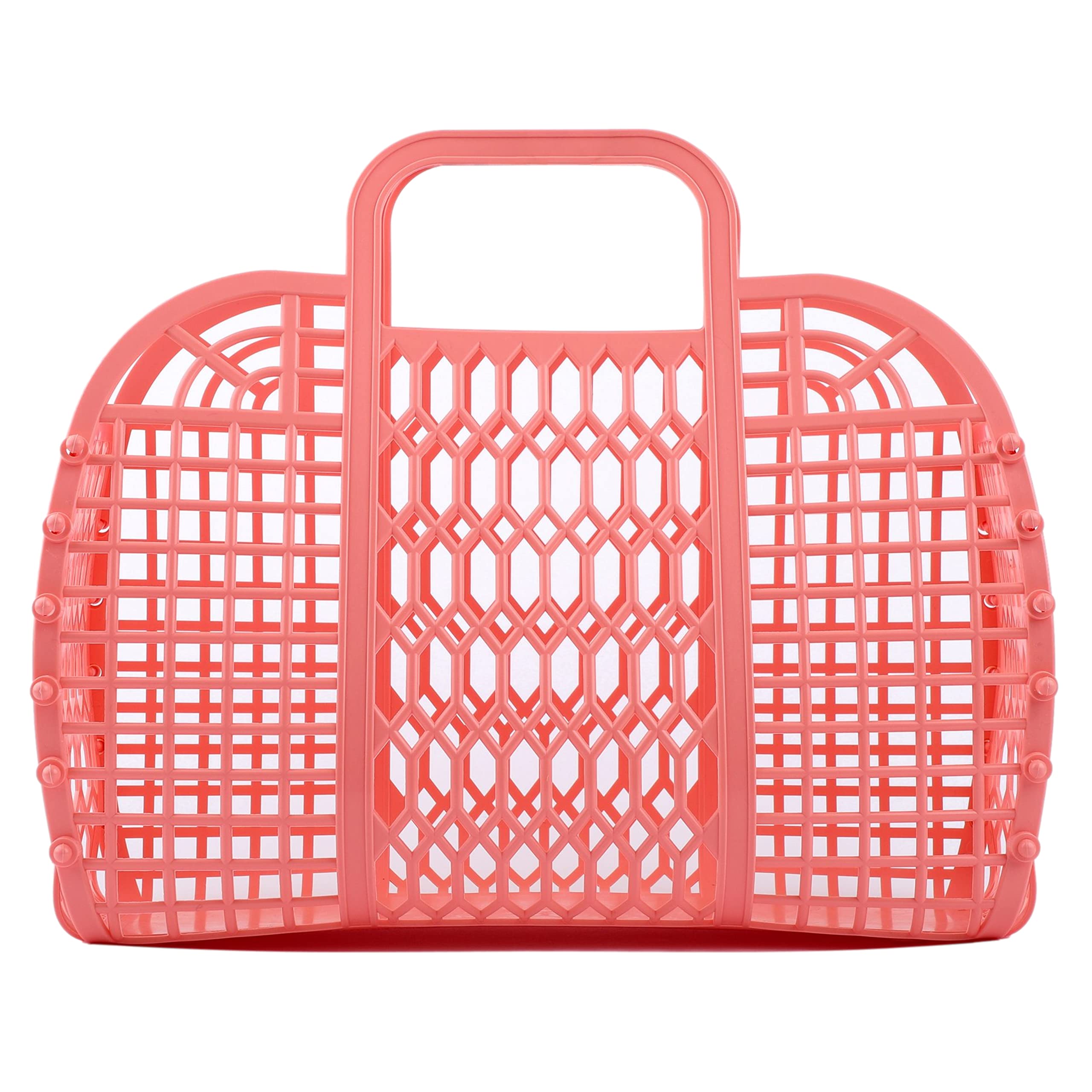 Babana Jelly Bags - (Set) Small And Large Mother Daughter Jelly Totes | Reusable Gift Basket, Beach Bags - (Small, Large) - Peac