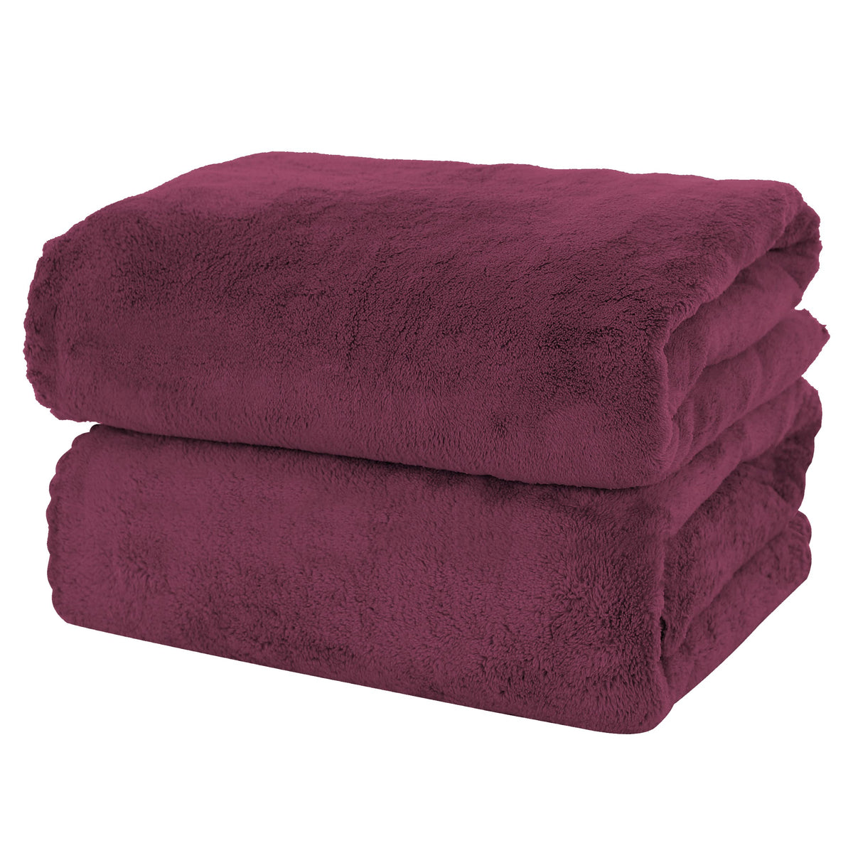 Moonqueen 2 Pack Premium Bath Towel Set - Quick Drying - Microfiber Coral Velvet Highly Absorbent Towels - Multipurpose Use As B