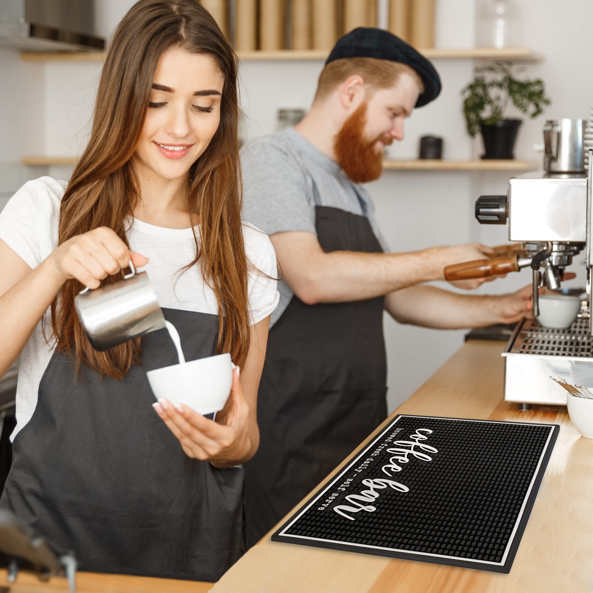 New Mungo Coffee Bar Mat - Coffee Bar Accessories For Coffee Station, Coffee Accessories, Coffee Bar Decor, Coffee Decor - Brewe