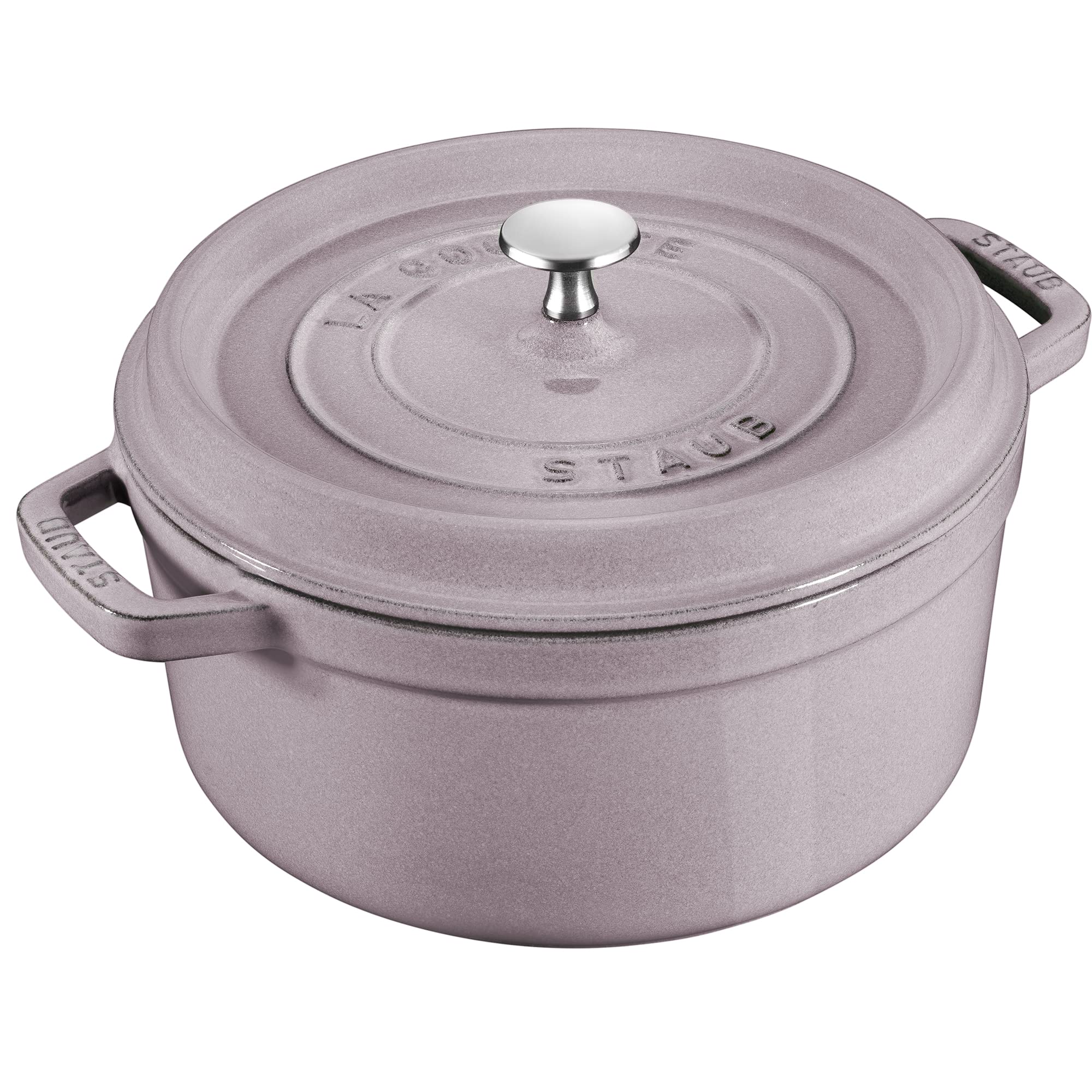 Staub Cast Iron 5.5-Qt Round Cocotte - Lilac