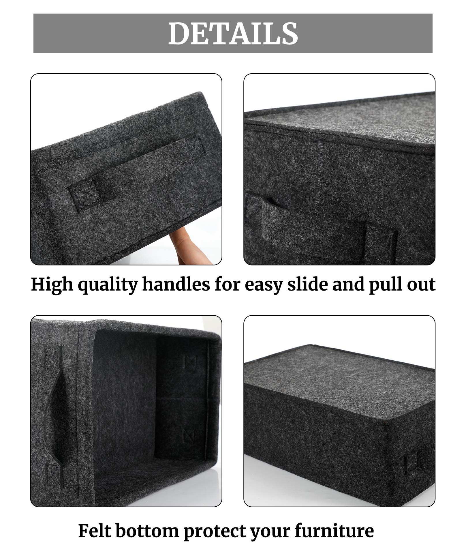 Shallow Storage Baskets Bins Medium Fabric Storage Basket Cube Organizer for Shelves Closet Bedroom Living Room Laundry Room Nursery Storage Basket