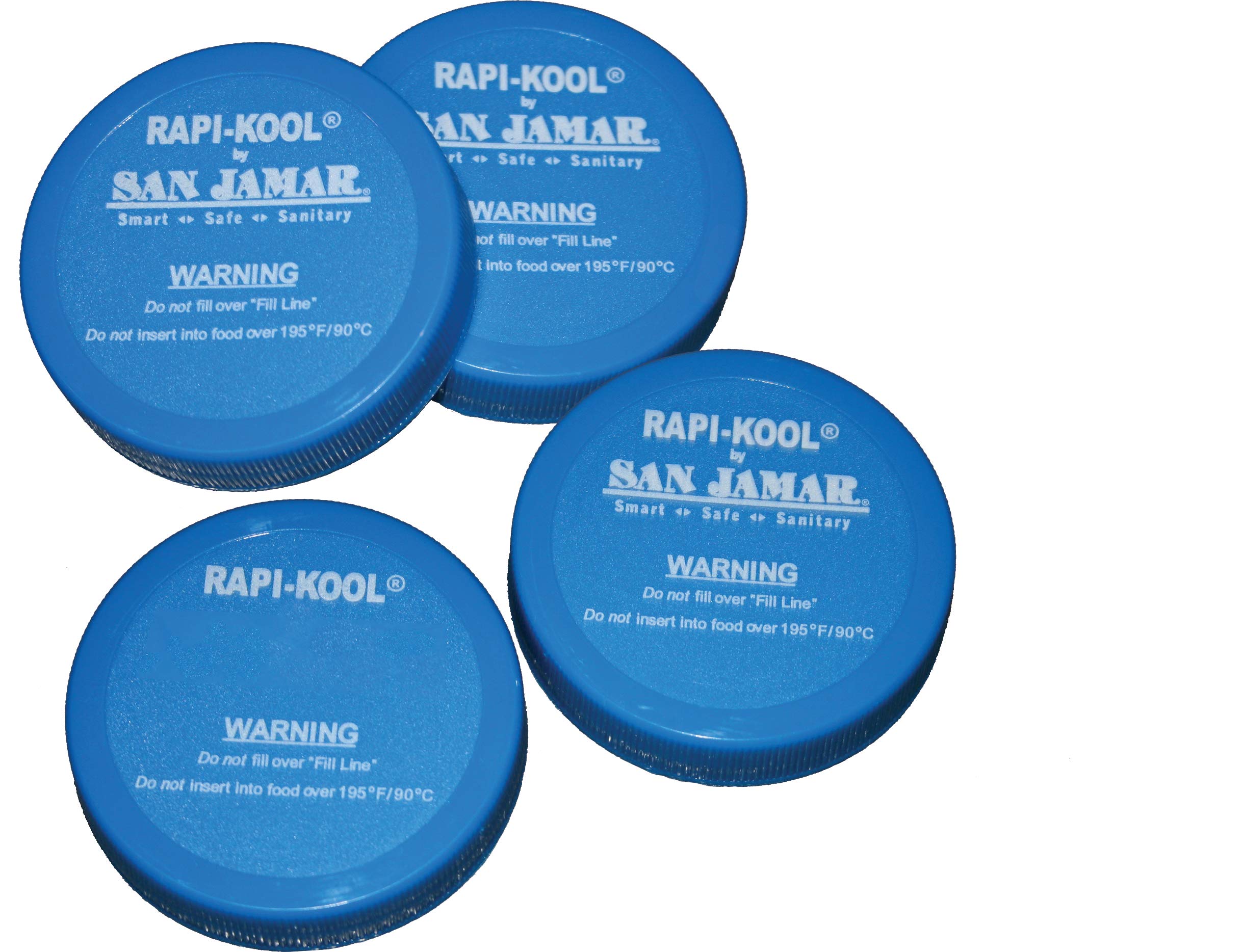 San Jamar Rcucappak Rapi-Kool Replacement Cap(Pack Of 4)