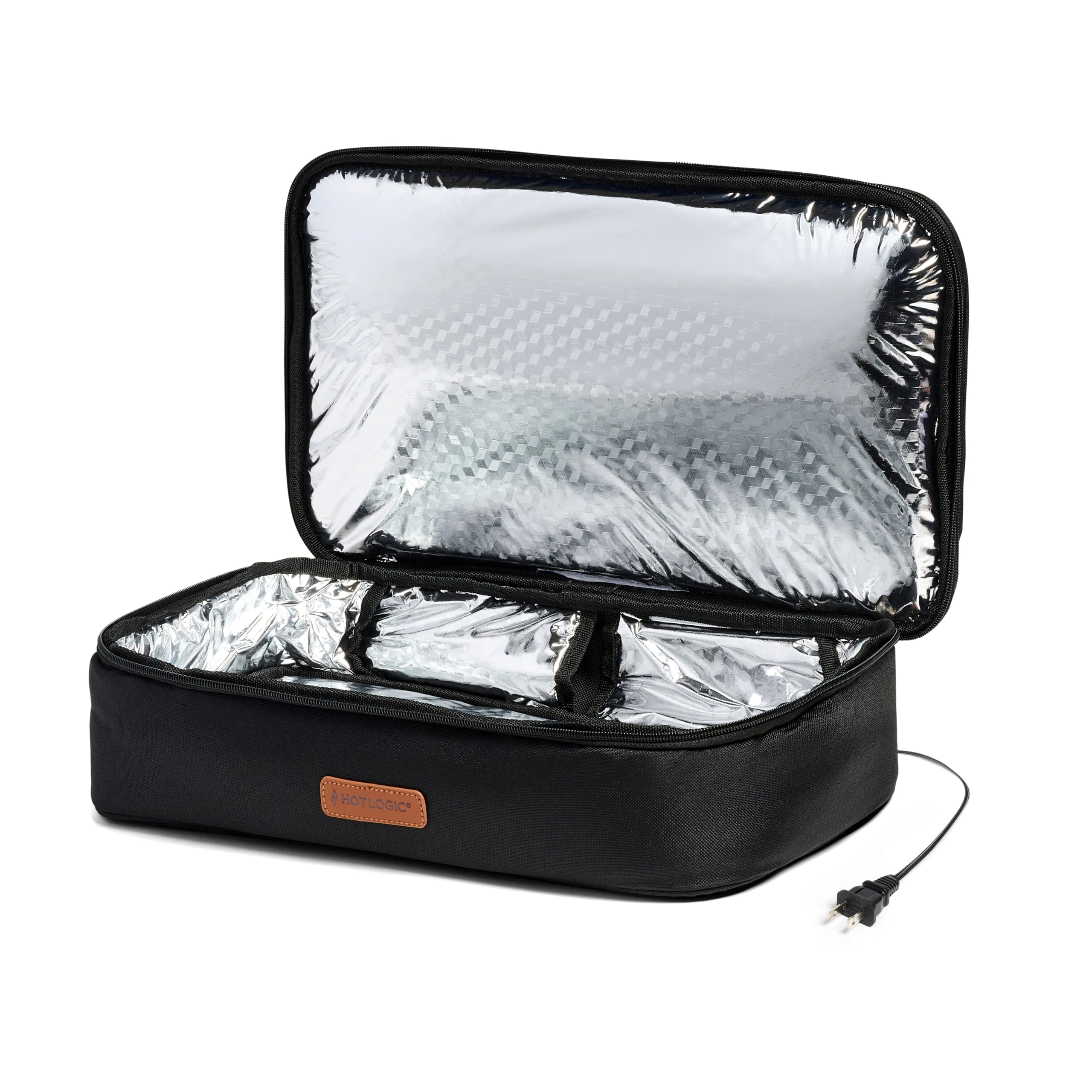 Hotlogic Max Xp Large Portable Electric Lunch Box Food Heater - Expandable Food Warmer Tote And Heated Lunchbox For Adults Work/