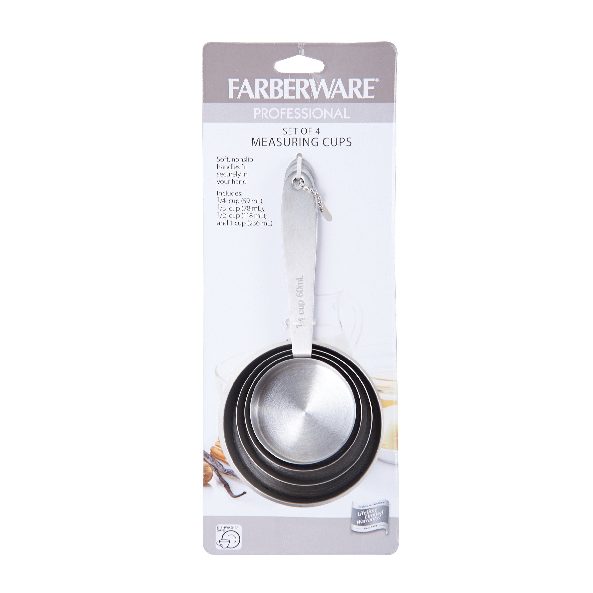 Farberware - 5203584 Farberware Professional Stainless Steel Measuring Cups, Set Of 4