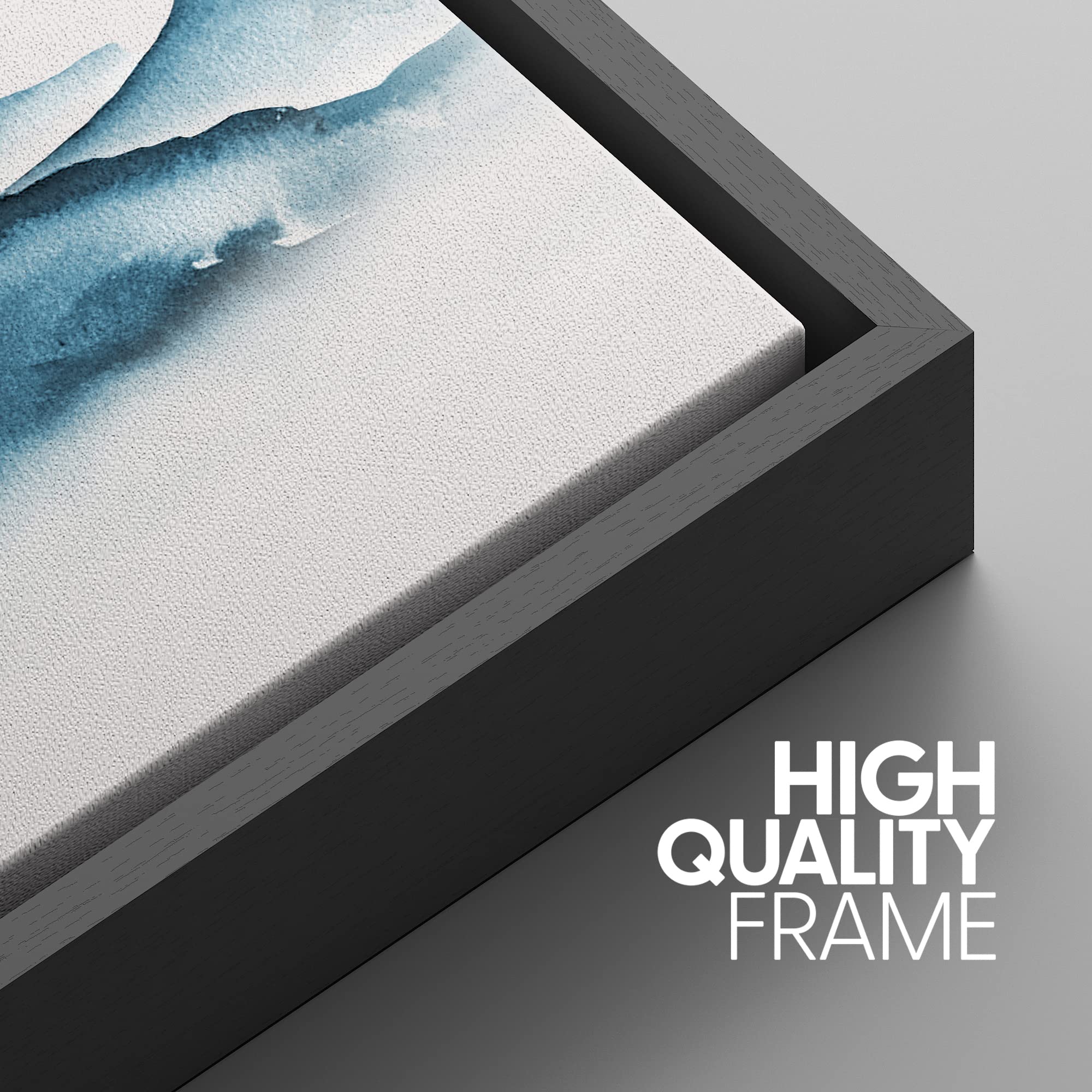 Signwin 3 Piece Framed Canvas Wall Art Abstract Mountaincanvas Prints Home Artwork Decoration For Living Room,Bedroom - 16''X24'