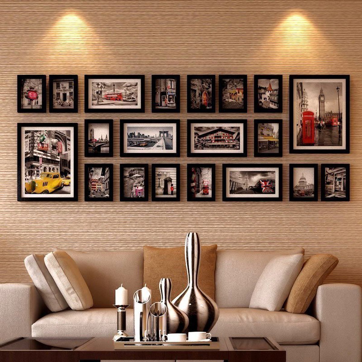 Paper Plane Design Photo Frame Set Of 20 Collage Home Decor (H)