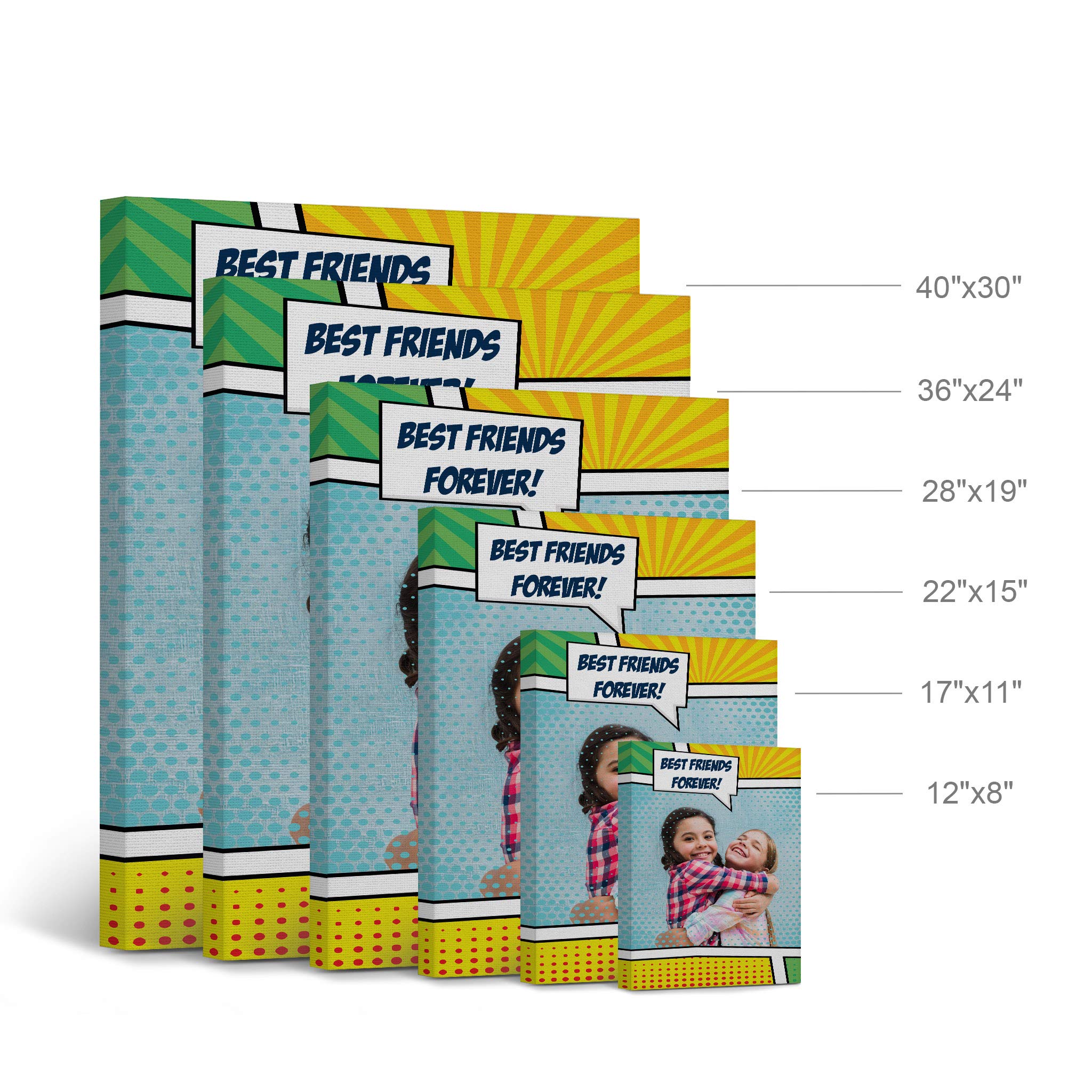 Smile Art Design Custom Canvas Print With Your Photos Personalized Photo Pop Art With Your Picture Custom Photo Prints Personali