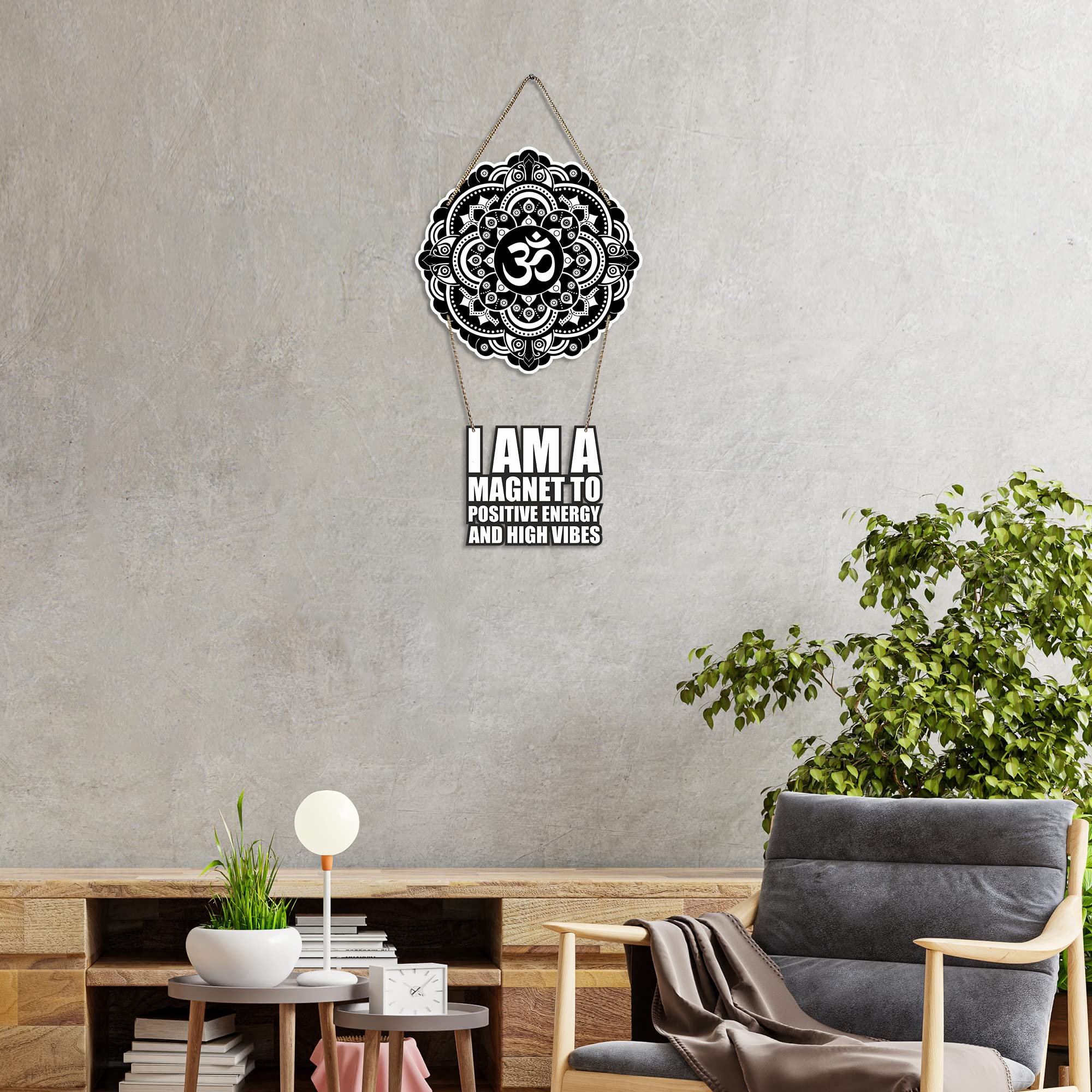 Artvibes Wall Hanging with Quotes for Home|Office|Gift(WH_5717N)(Multi 17)