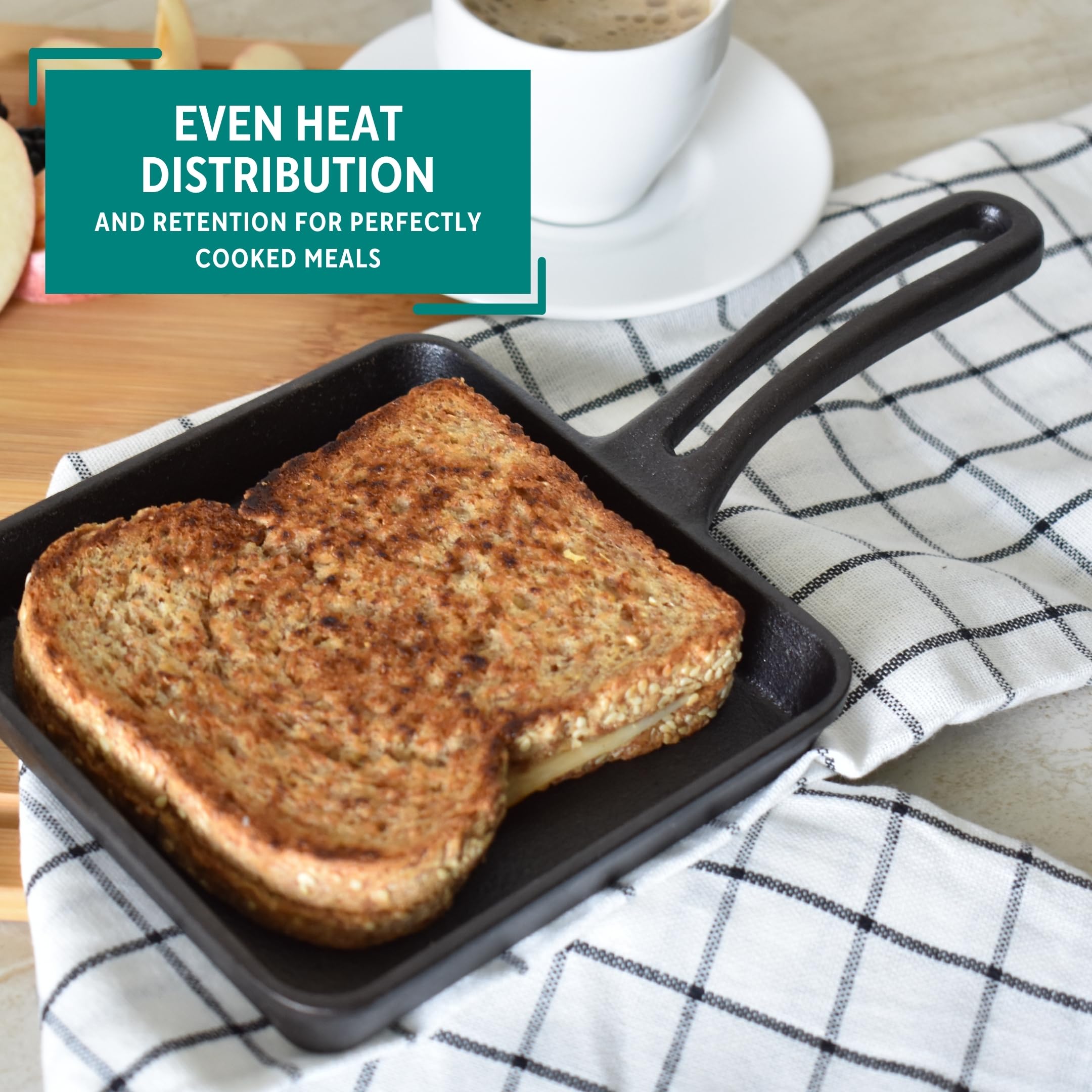 Mirro 5In Cast Iron Preseasoned Mini Grill