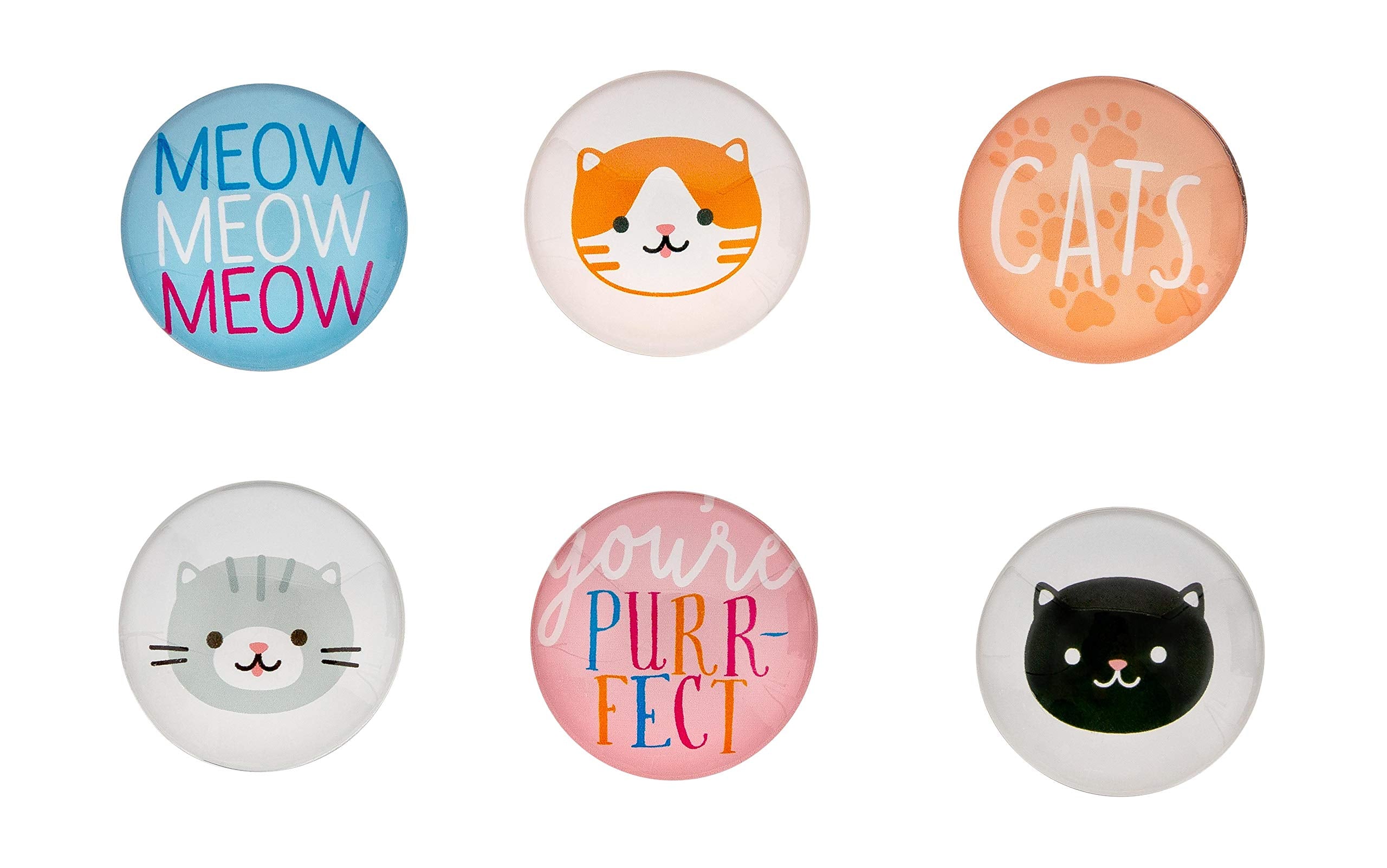 Pearhead Cat Kitchen Magnets, Pet Themed Refrigerator Magnets, Cat D  cor