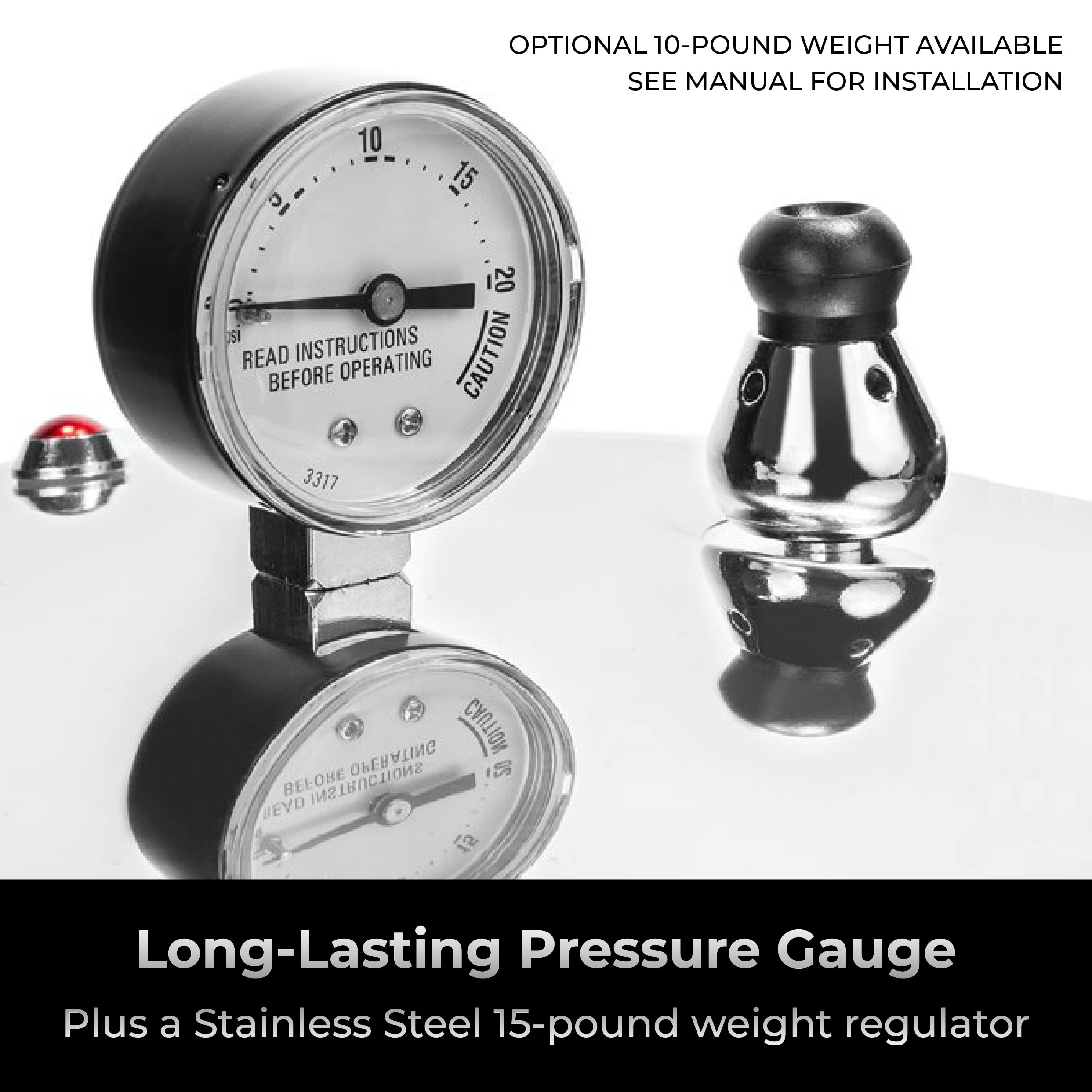 Denali Canning 23 Quart Pressure Canner & Cooker - Induction Compatible, Reflective Silver, Model 850025675536