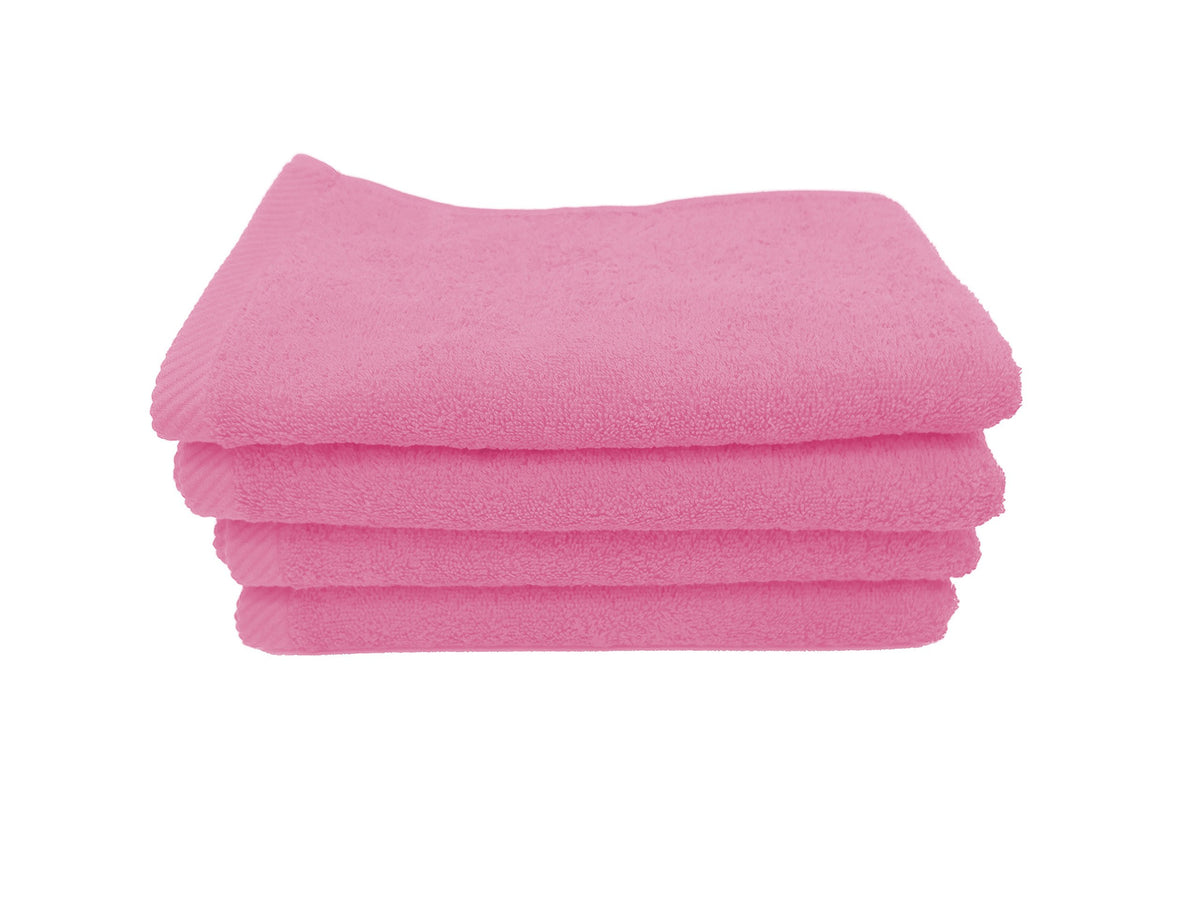 By Lora Terry Absorbent Fitness Towel, Pink, Set Of 4