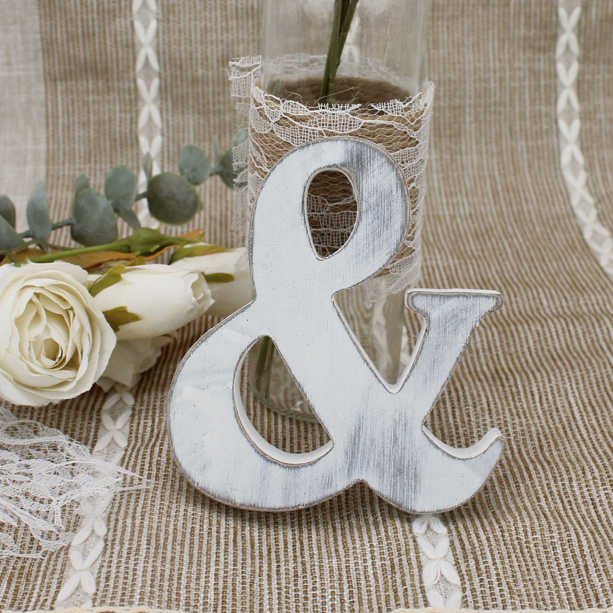 Mr. & Mrs. Wooden Letters, Just Married Banner and Mister & Miss Wood Sign, Wedding Decor (Rustic Blue)